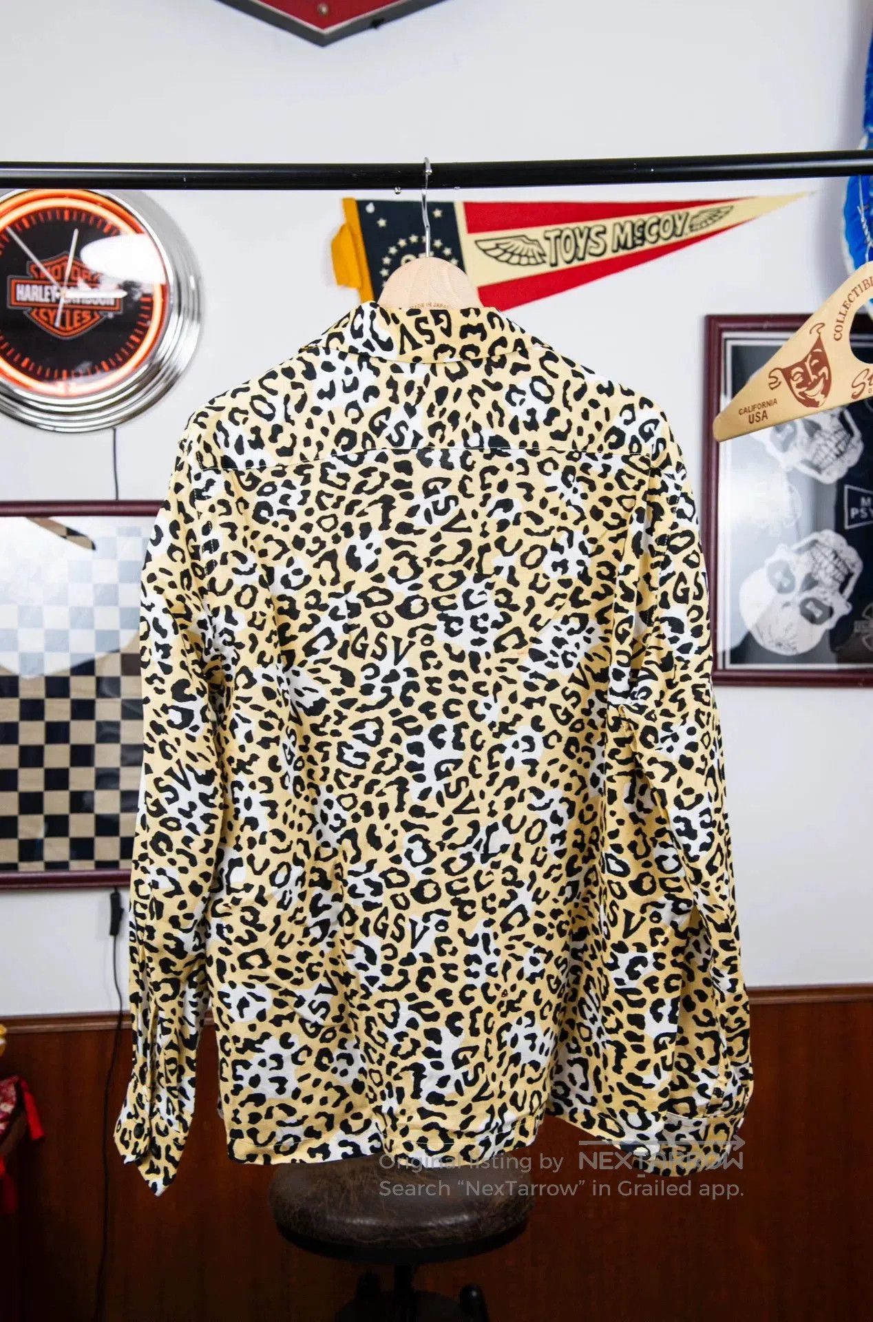 Japanese Brand Gangsterville Leopard Print Long Sleeve Shirt. Size US M / EU 48-50 / 2 - 2 Thumbnail