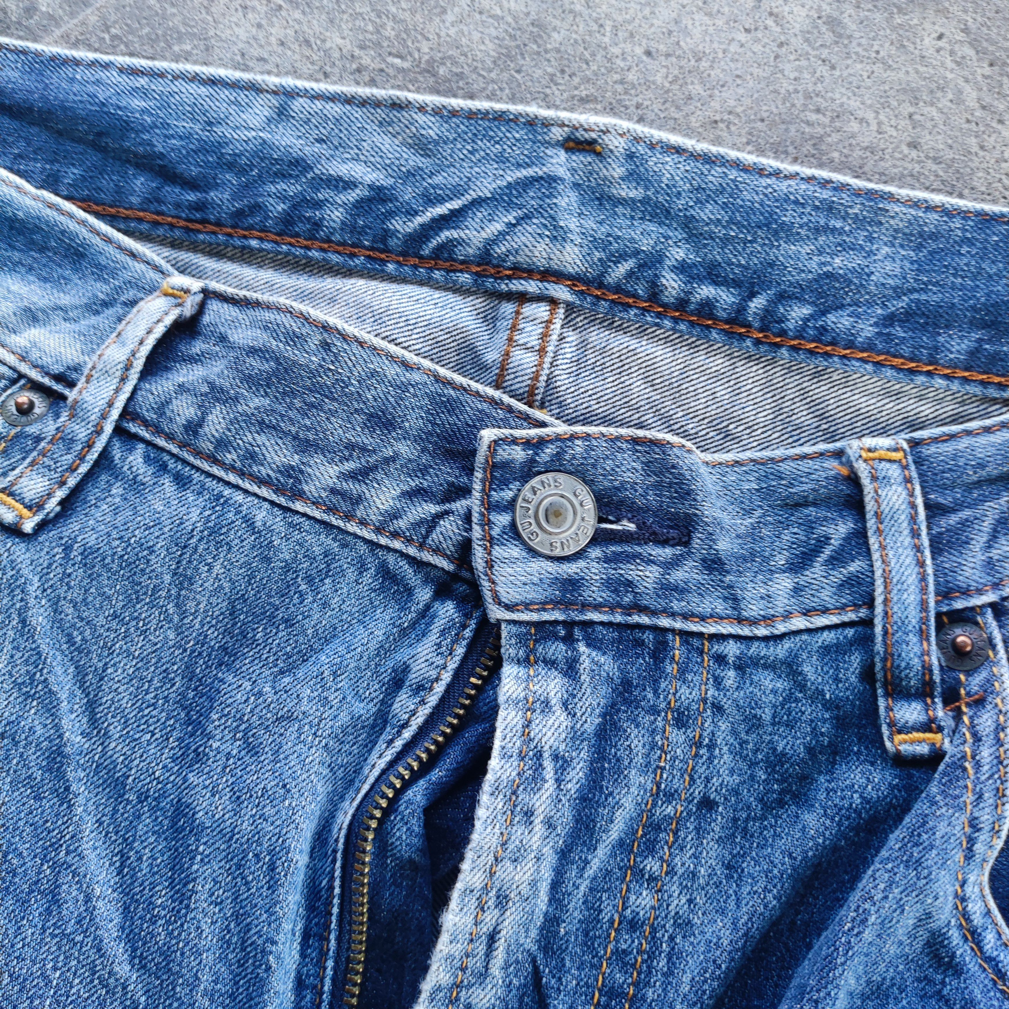 Japanese Brand Vintage GU Brand Buggy Jeans Ripped Faded Pants Size US 38 / EU 54 - 6 Thumbnail