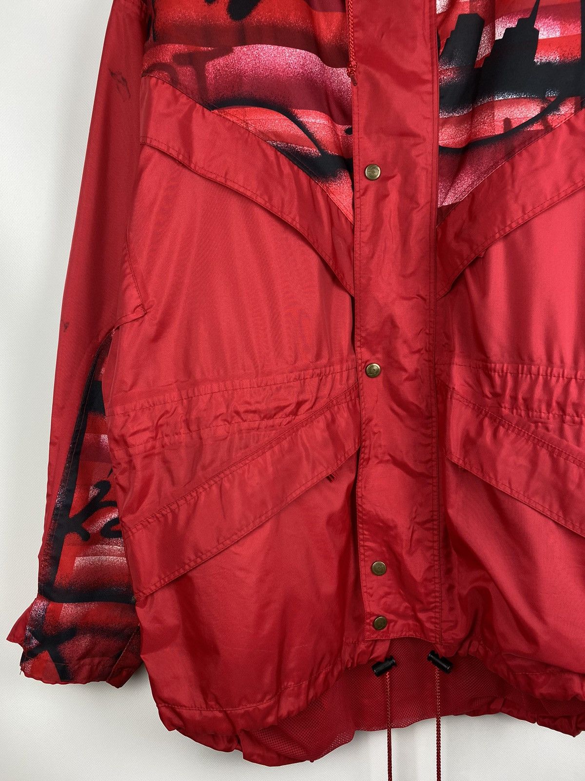Fjallraven × Vintage Fjallraven vintage overprinted hooded windbreaker jacket Size US L / EU 52-54 / 3 - 6 Thumbnail