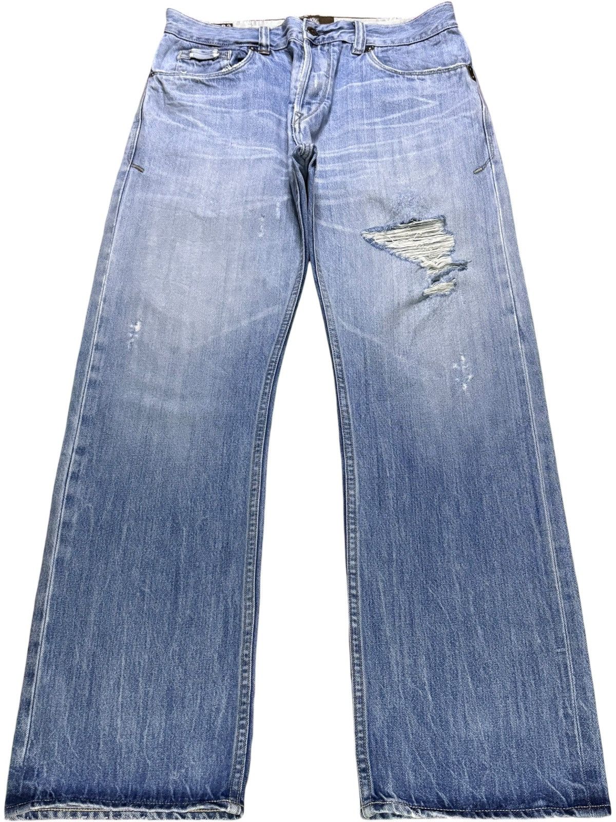 Timberland Vintage Timberland Selvedge Faded Wash Ripped Baggy Jeans Size US 32 / EU 48 - 2 Thumbnail