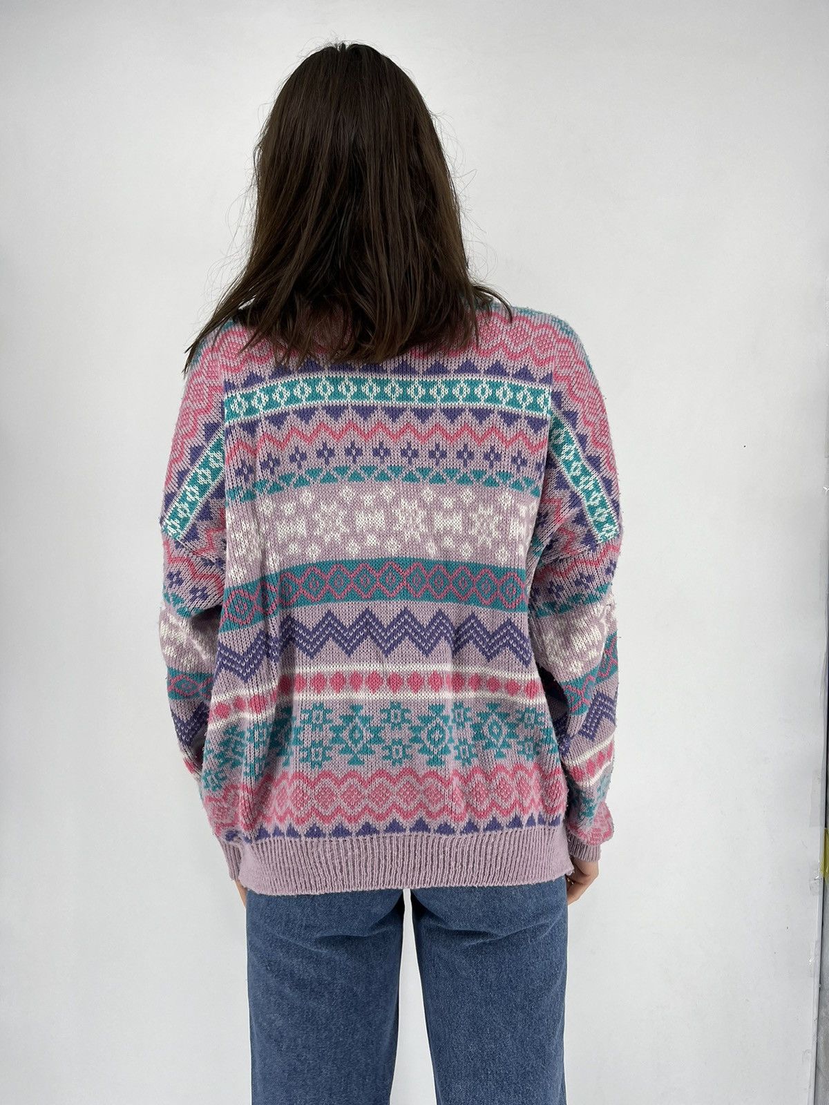 Vintage Vintage 90s Wool Sweater Oversize Made in Itali Size M / US 6-8 / IT 42-44 - 4 Thumbnail