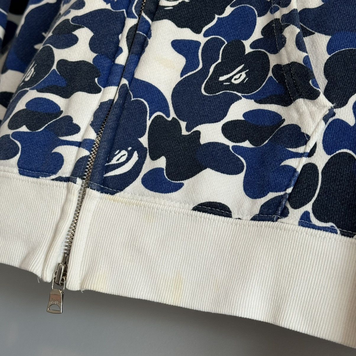 Bape Vintage y2k NFS EXCLUSIVE Blue Camo Full Zip Up Hoodie Size S / US 4 / IT 40 - 12 Thumbnail
