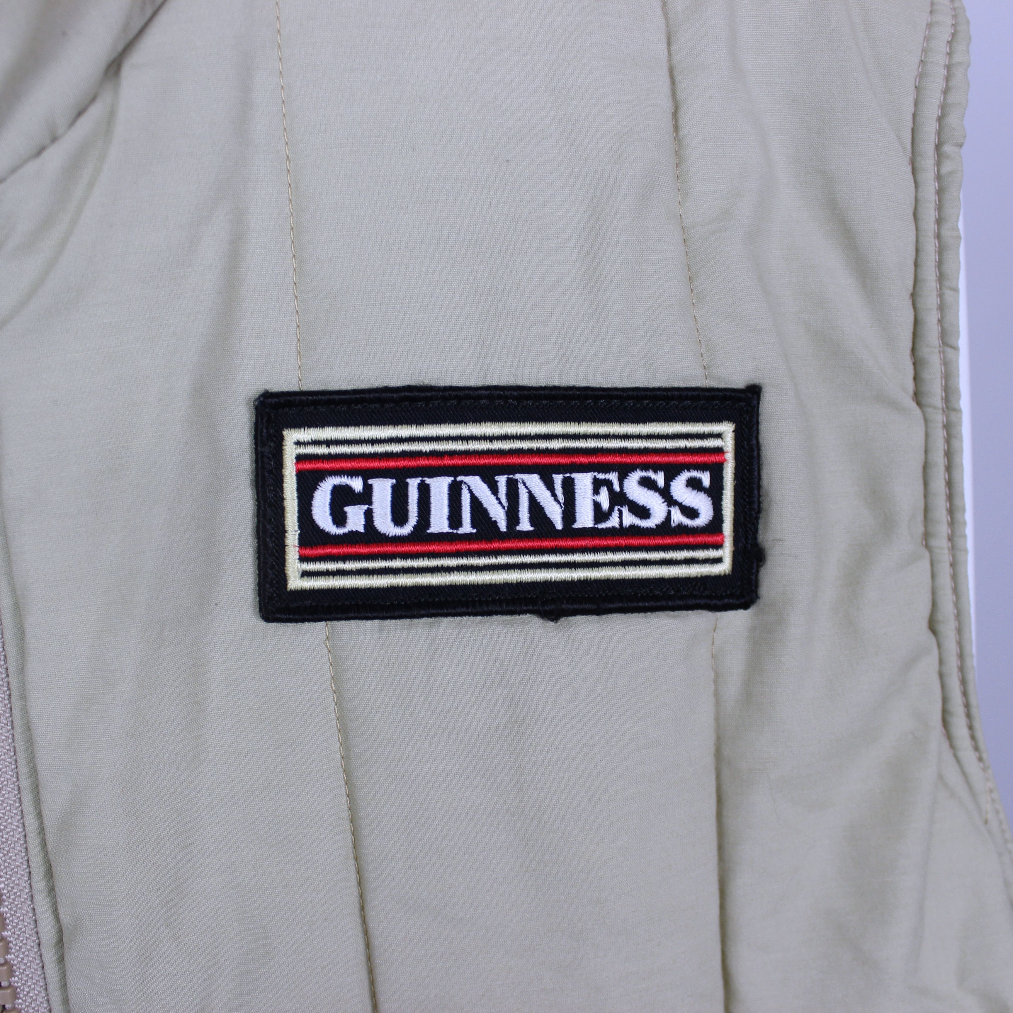 Vintage Guinness vest gilet S M Beige YKK Scottland Size US M / EU 48-50 / 2 - 4 Thumbnail