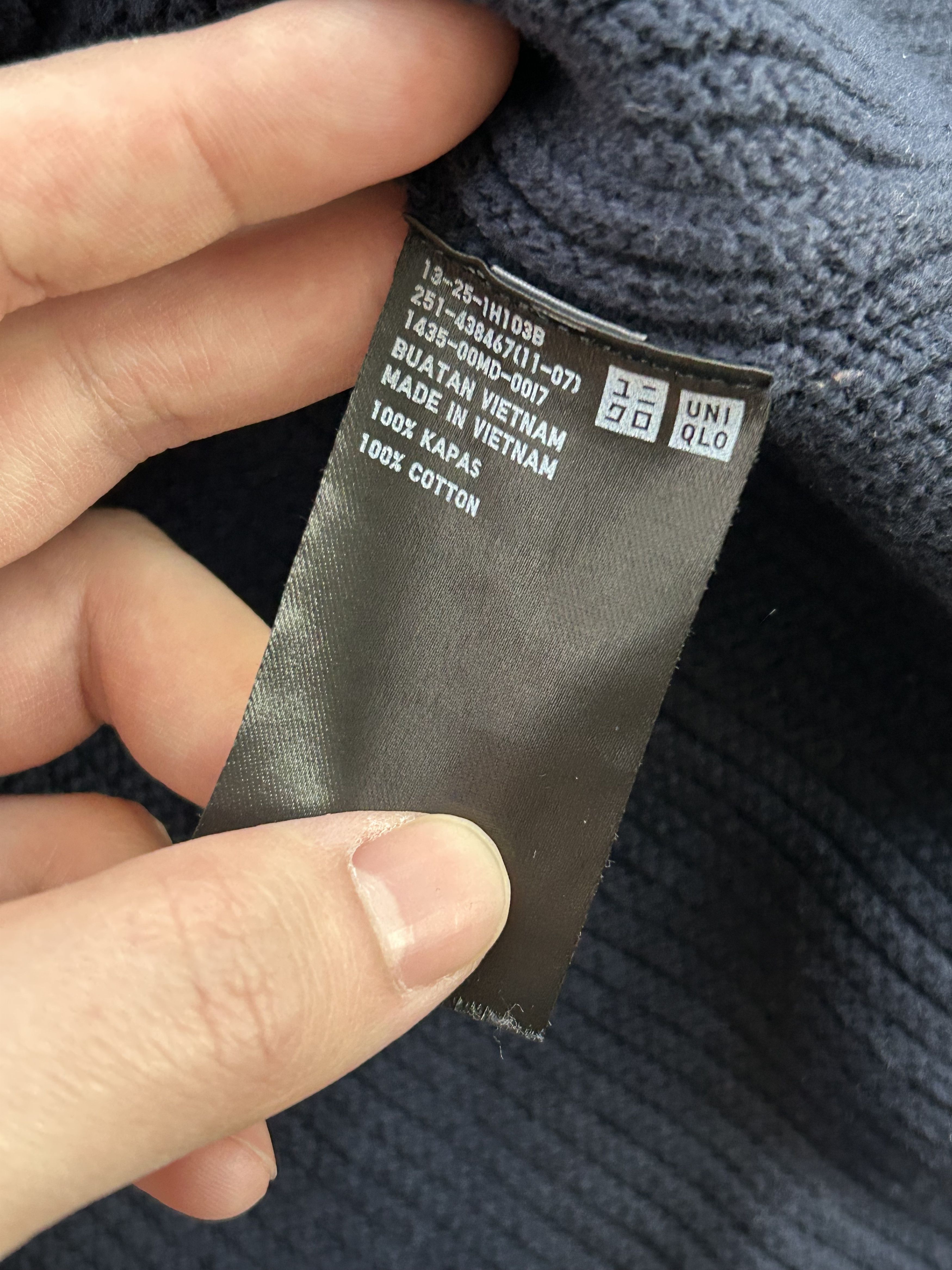 Uniqlo Uniqlo 3D Knit Cotton Ribbed Boat Neck Sweater Navy Size M / US 6-8 / IT 42-44 - 4 Thumbnail