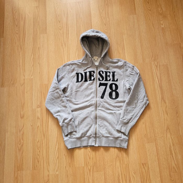 Diesel Vintage y2k Diesel big logo hoodie zip XL | Grailed