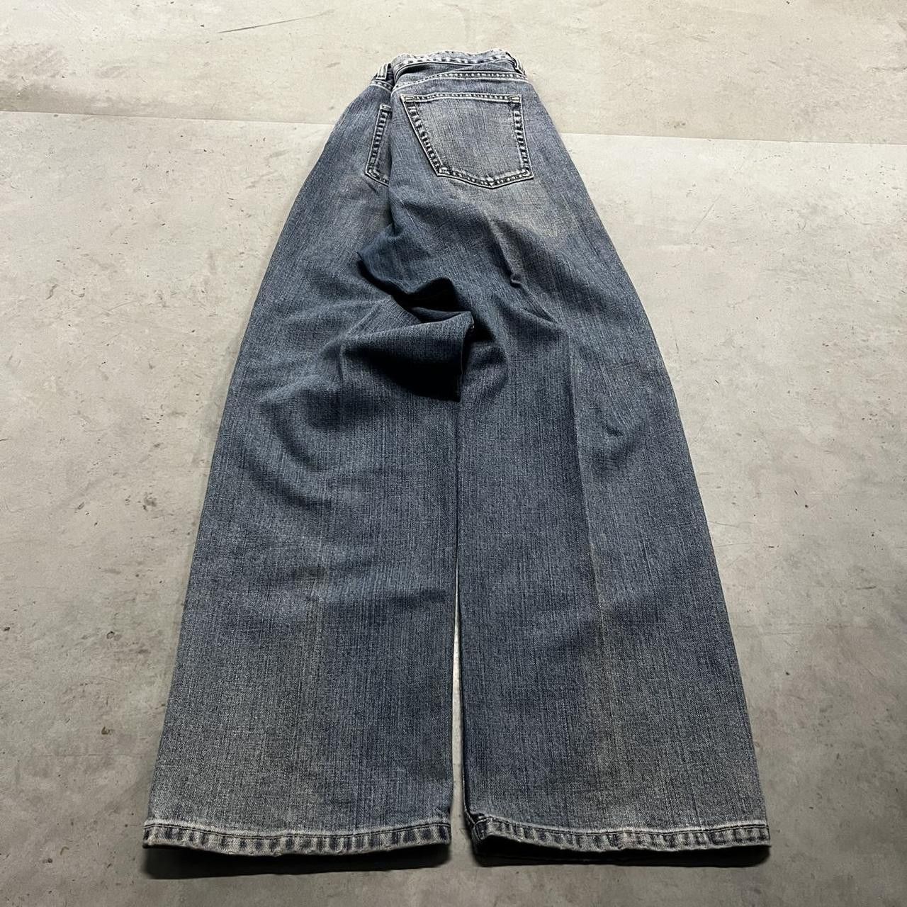 Japanese Brand × Vintage Vintage Y2K/2000s Baggy Grunge Medium Blue Wash Denim Jeans! Size US 34 / EU 50 - 6 Thumbnail