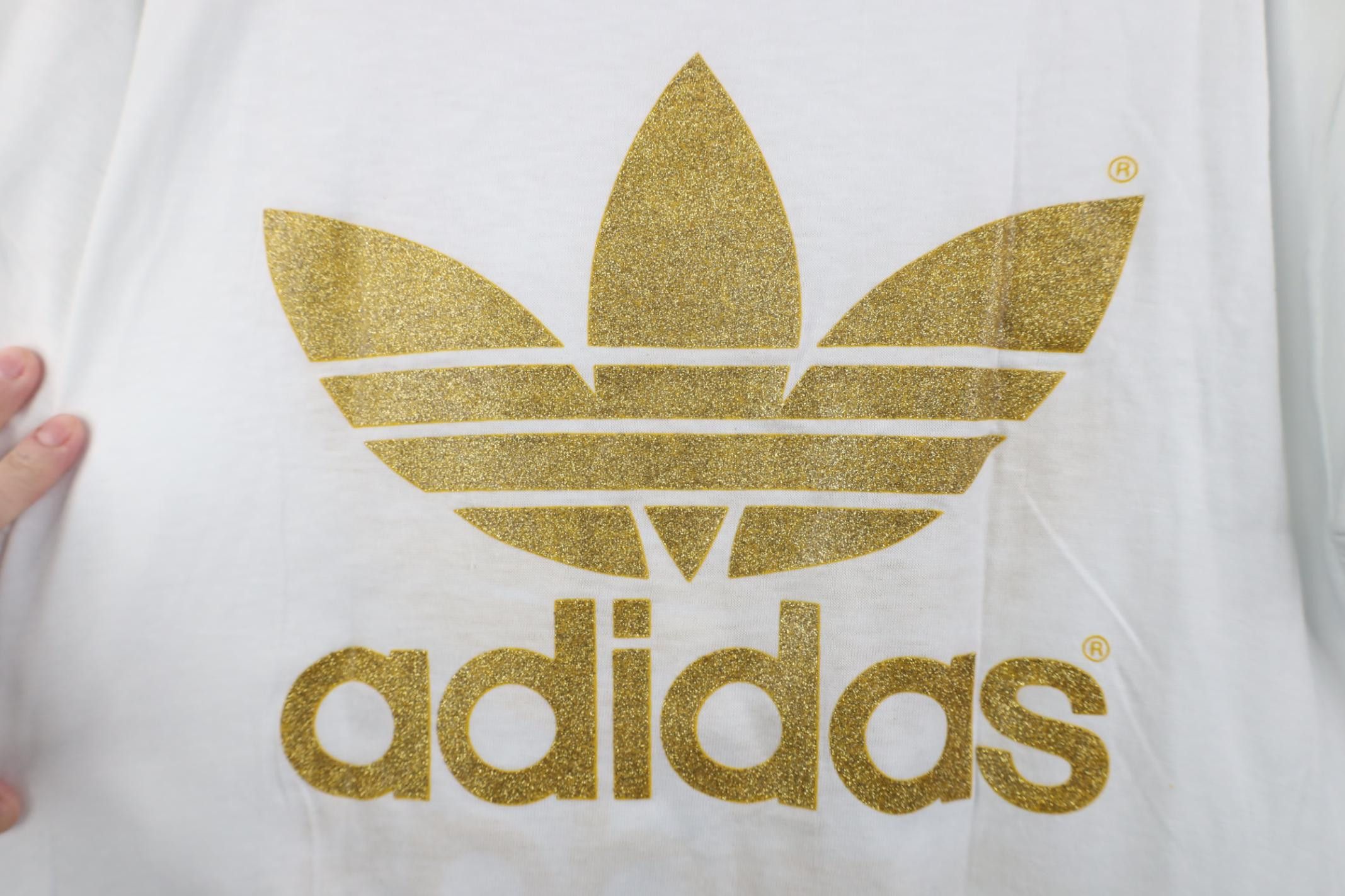 Adidas Deadstock Vintage 80s Adidas Olympics Gold Trefoil T-Shirt Size US M / EU 48-50 / 2 - 11 Thumbnail