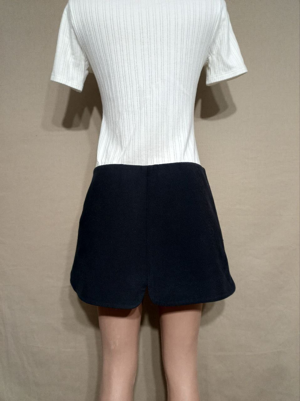 Miu Miu MIU MIU by Prada Cotton Black Mini Skirt Size EU 40 Size 27" / US 4 / IT 40 - 5 Thumbnail