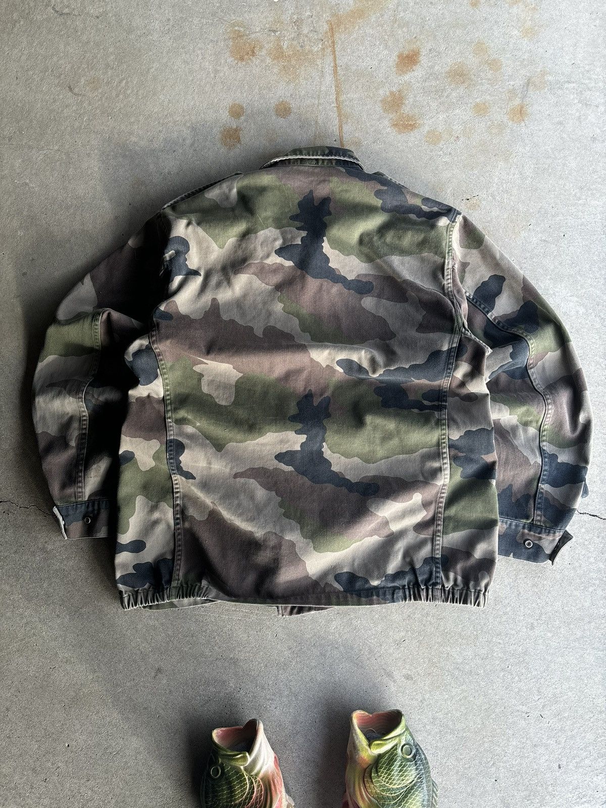 Vintage Crazy 90s Woodland Camo Balaclava Button Up Military Jacket Size US L / EU 52-54 / 3 - 2 Thumbnail