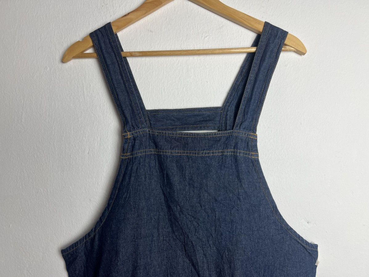 Japanese Brand Clothing Denim Pinafore Dress Apron Size ONE SIZE - 3 Thumbnail