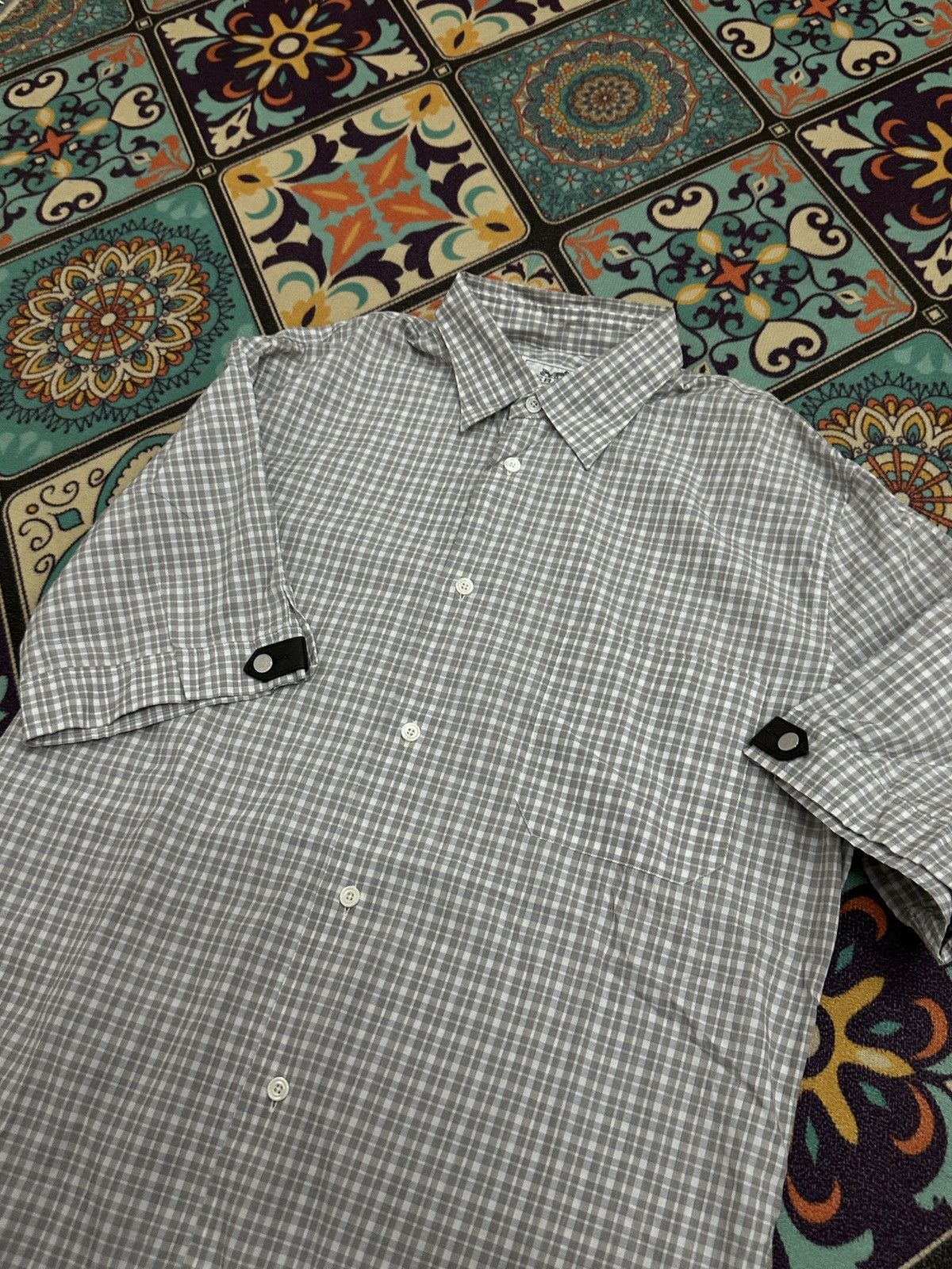 Hermes Hermes Cotton With Lamb Skin Button Up Shirt Size US M / EU 48-50 / 2 - 2 Thumbnail