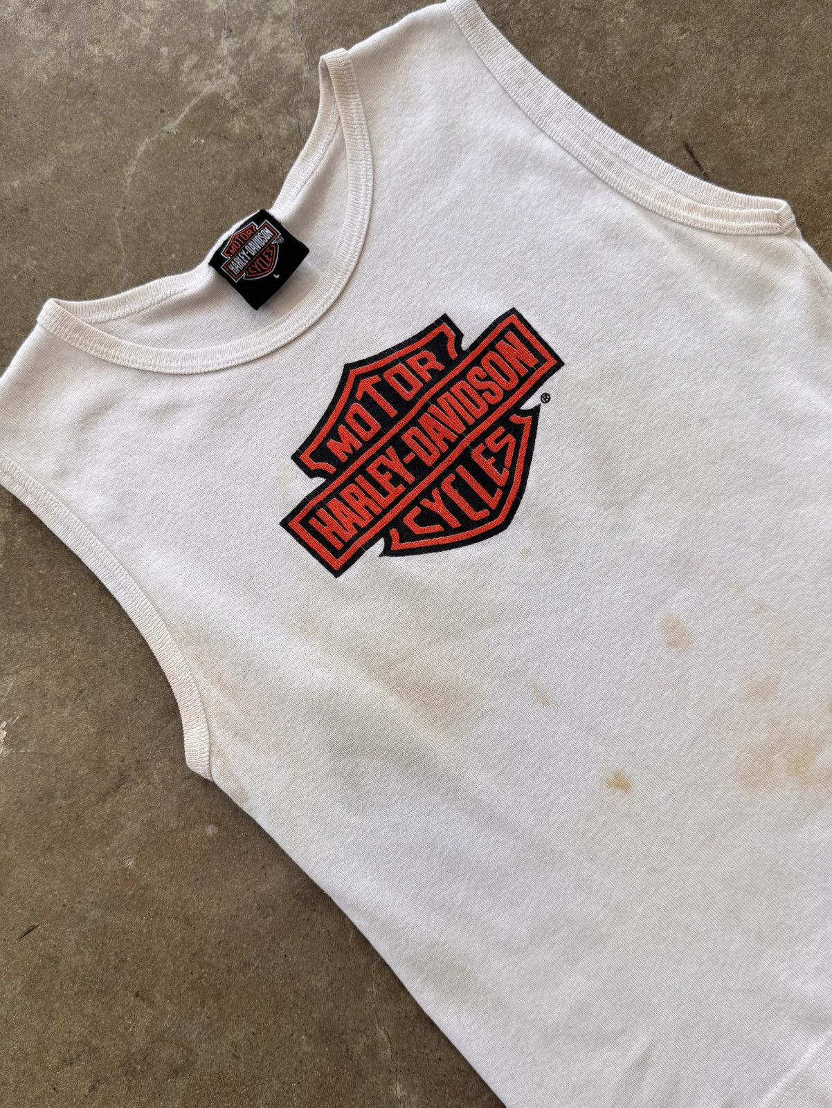 Vintage Vintage Harley Davidson Ribbed Tank Top Womens Large Size US L / EU 52-54 / 3 - 1 Thumbnail