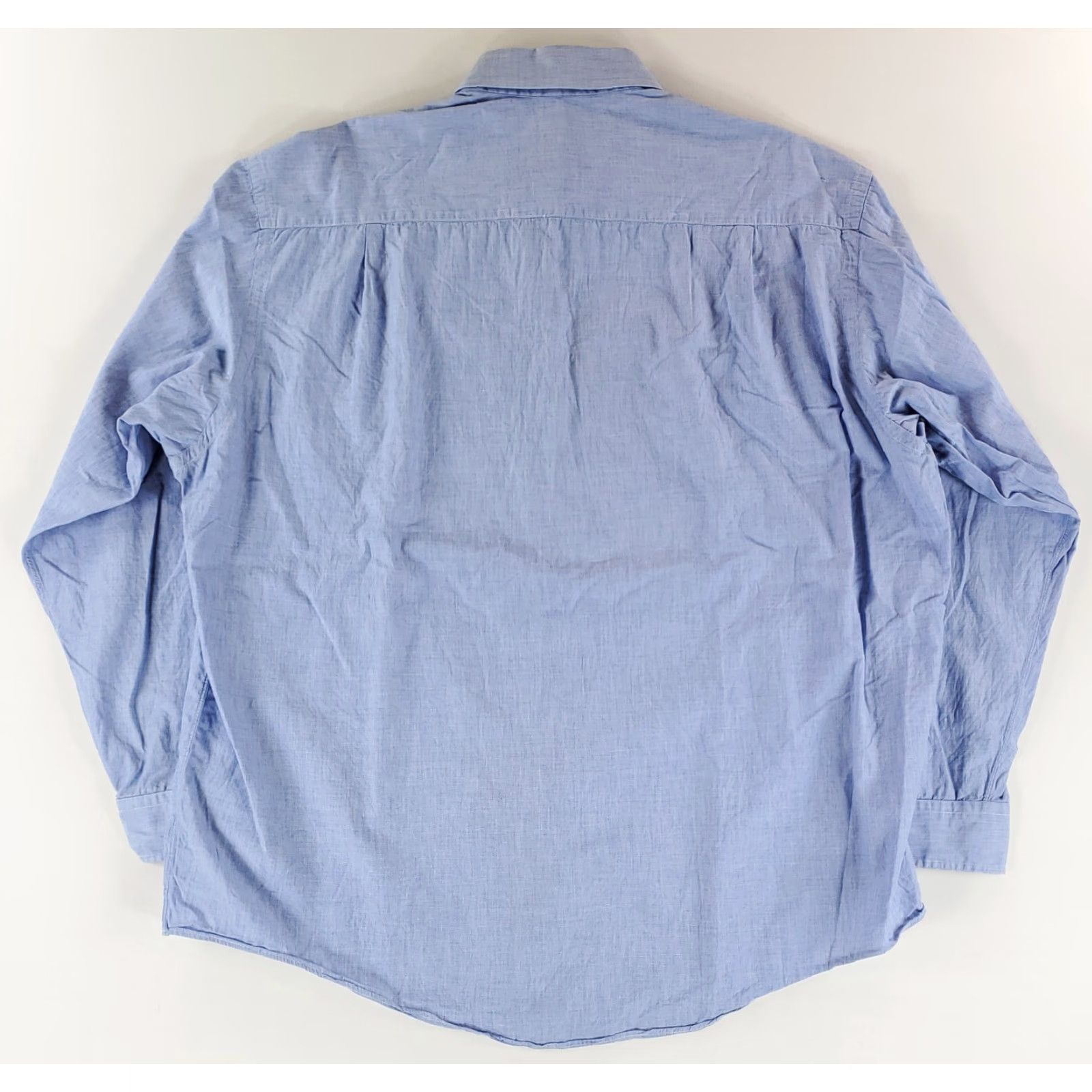 Brooks Brothers Brooks Brothers Shirt Makers Button Up Light Weight Blue Made USA Mens 17.5-6 XL Long Sleeve Shirt Mens Blue 17.5-6 Size US XL / EU 56 / 4 - 4 Thumbnail
