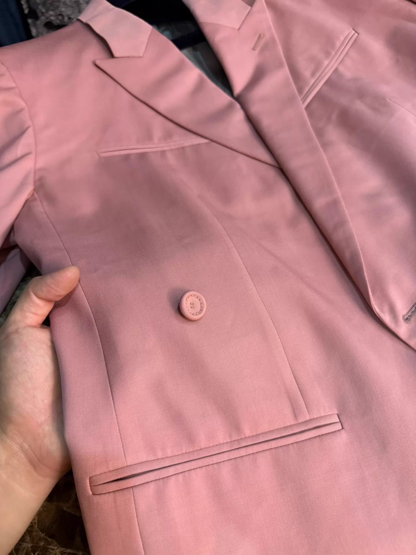 Dior DIOR high-end pink wool blazer 48 Size 48R - 3 Thumbnail