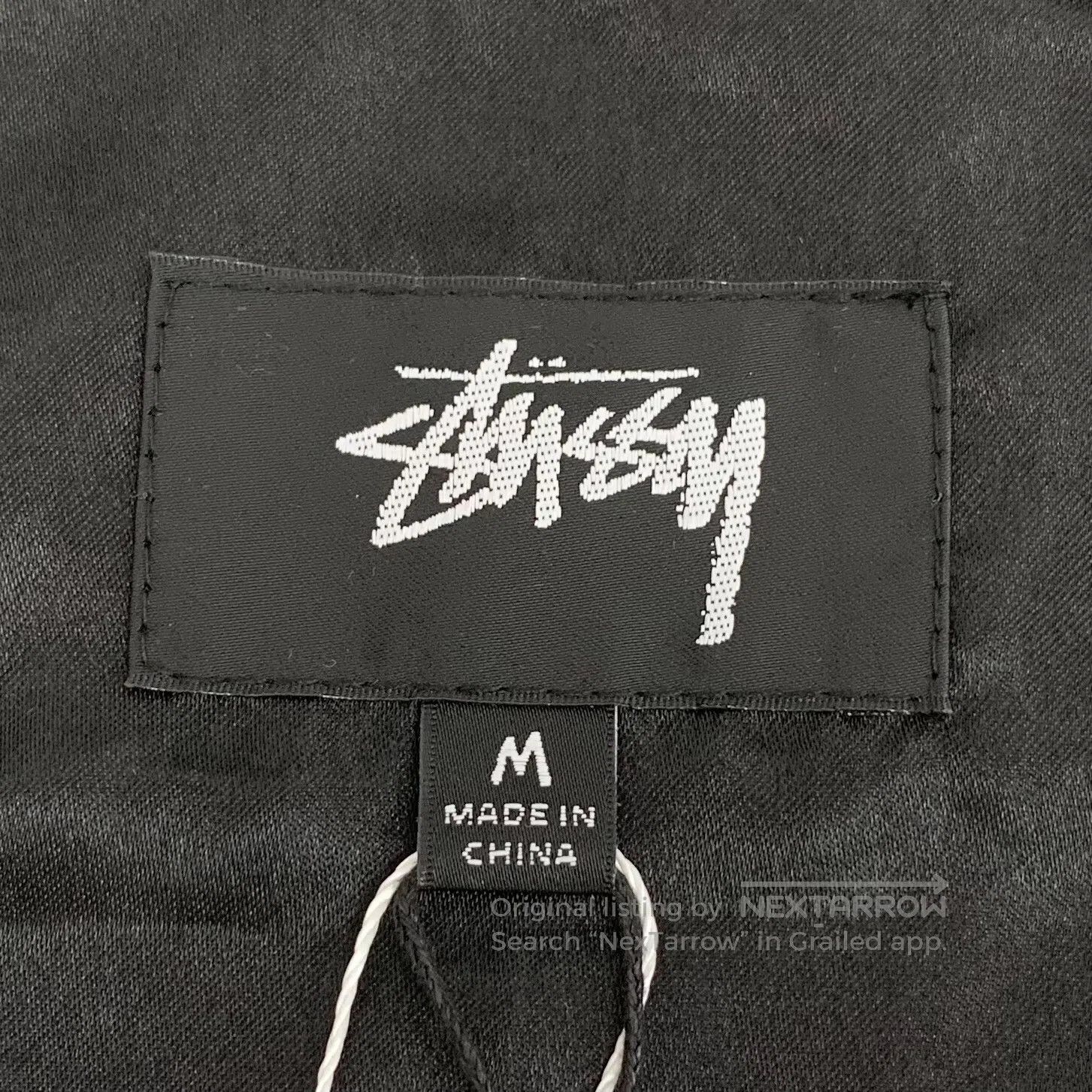 Stussy Stussy Dark Blue Logo Embroidered Vertical Striped Collar Size US M / EU 48-50 / 2 - 6 Thumbnail