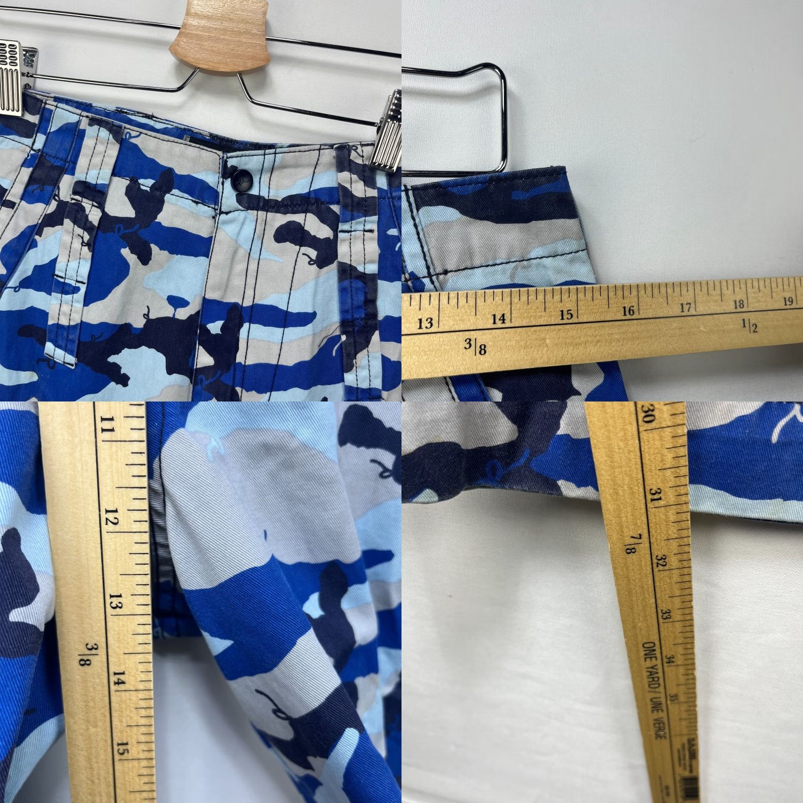 Rocawear VINTAGE Rocawear Blue Camo Baggy Pants Skater waist 30 Cargo Men Size US 30 / EU 46 - 9 Thumbnail