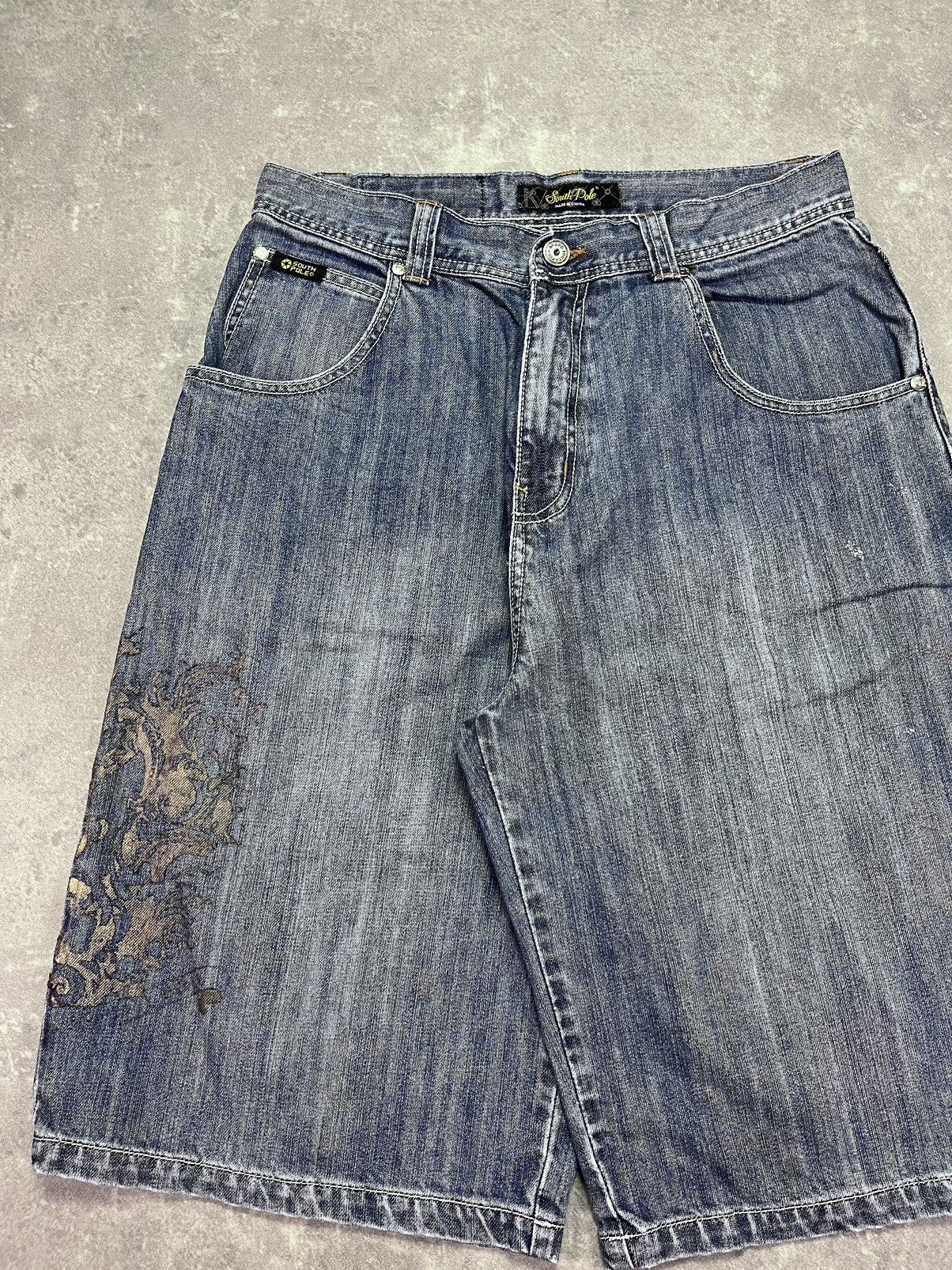 Southpole Southpole Y2K Baggy Tribal Printed Shorts Jorts 31 32 Size US 31 - 3 Thumbnail
