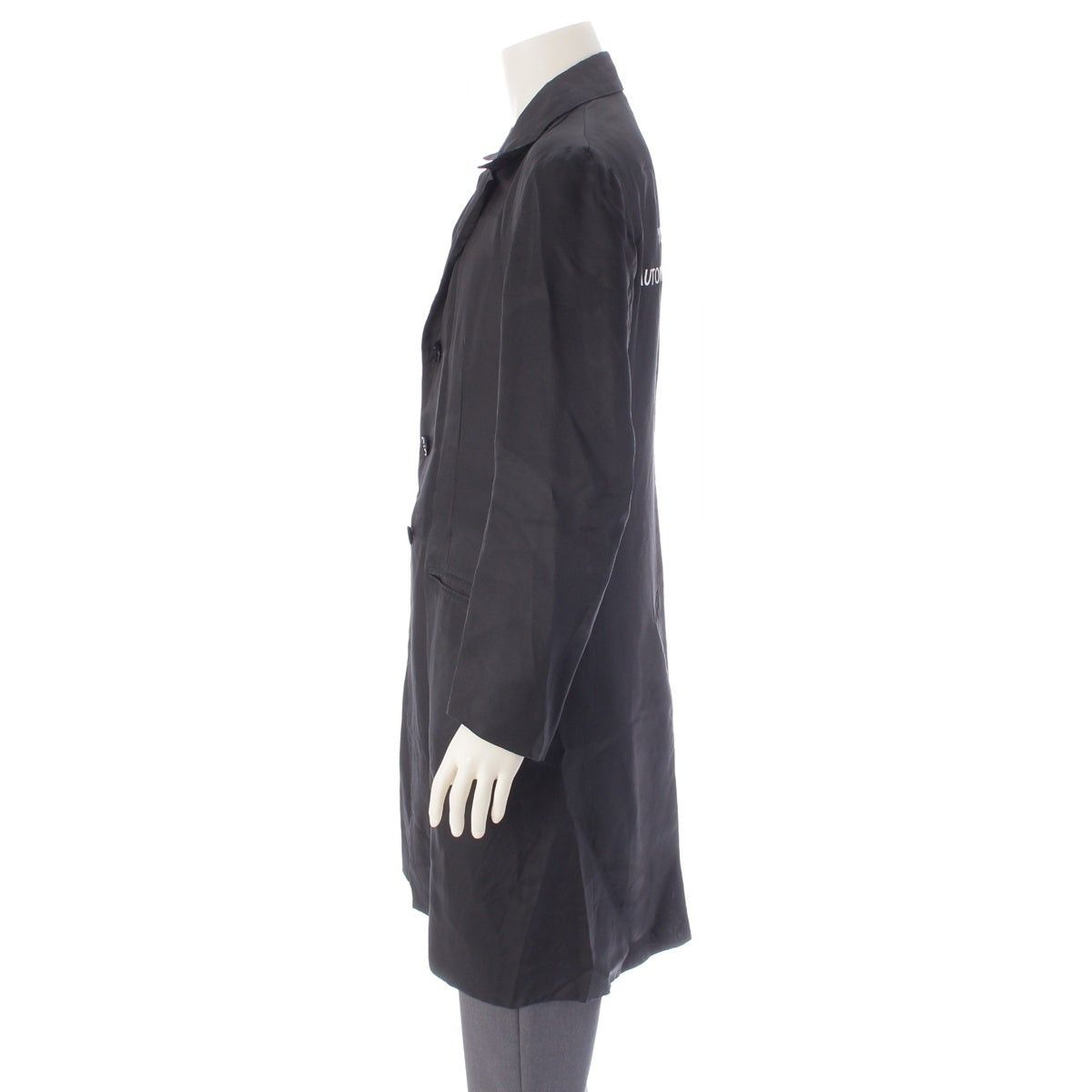 Yohji Yamamoto Yohji Yamamoto - Back Print Staff Long Jacket Coat black Size US S / EU 44-46 / 1 - 4 Thumbnail
