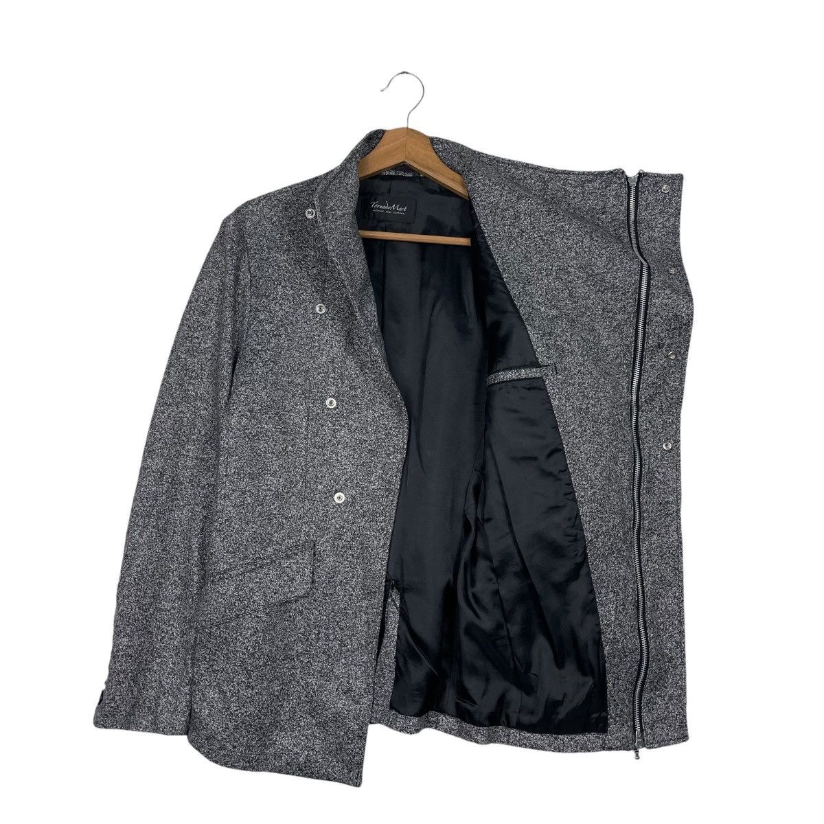 Tornado Mart Tornado Mart Motorcycle Style Diagonal Zipper Jacket Size US S / EU 44-46 / 1 - 9 Thumbnail