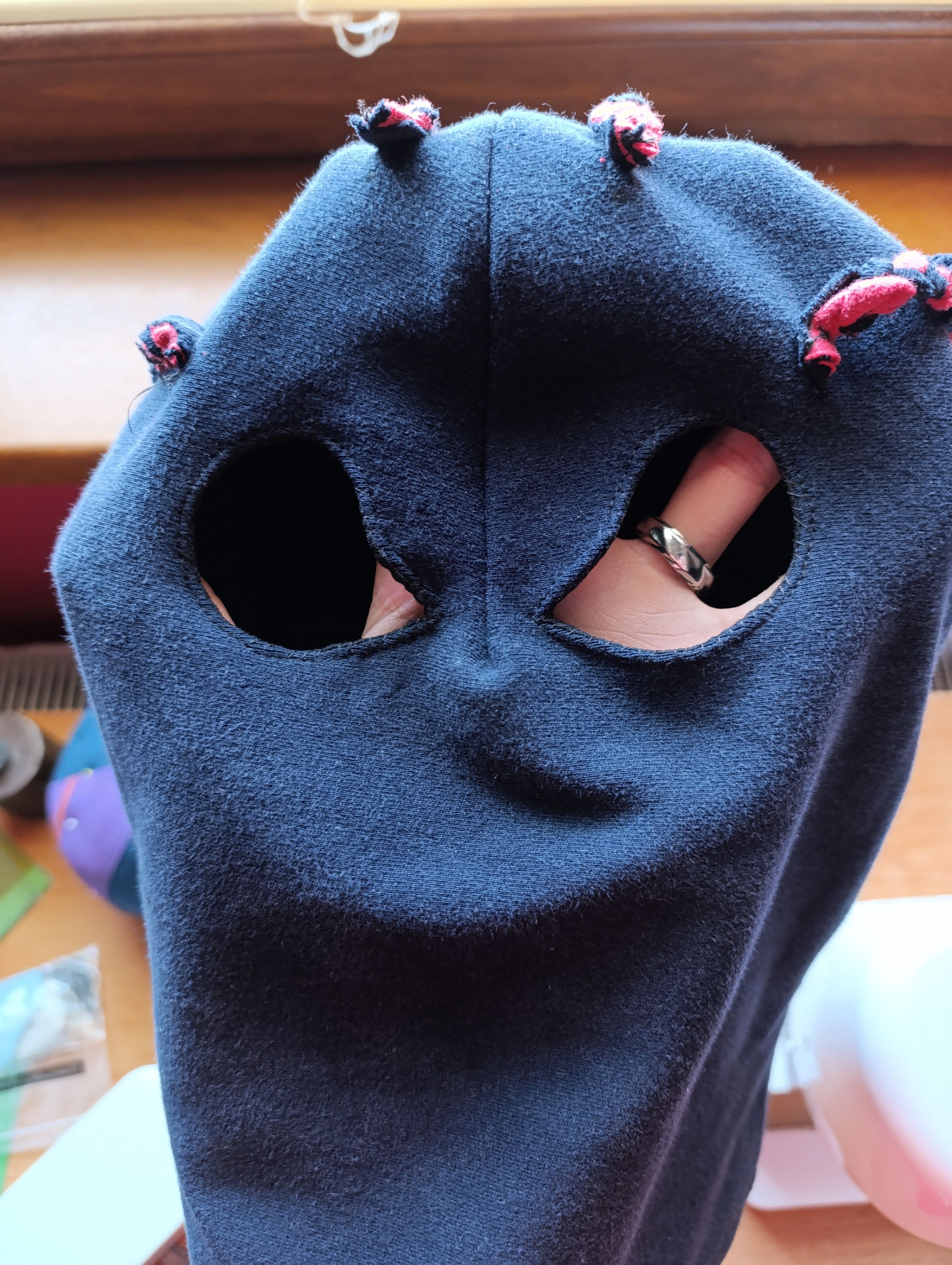 Handmade Custom Balaclava Nightmare with Braids from TEAR_ONLY Size ONE SIZE - 6 Thumbnail