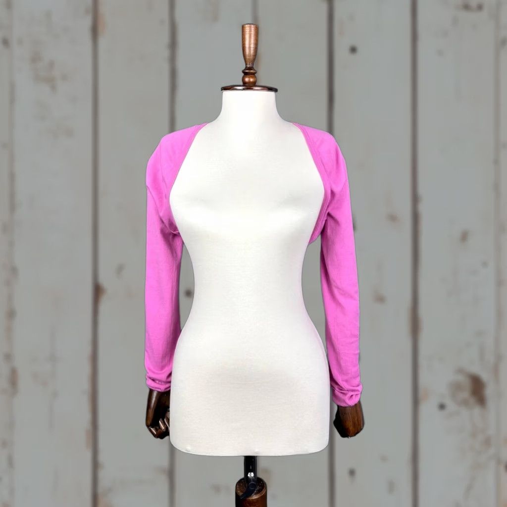 Versace Versus Versace Pink Blouse Shirt Small Women's Cropped Viscose Logo 90s Style Size S / US 4 / IT 40 - 1 Thumbnail