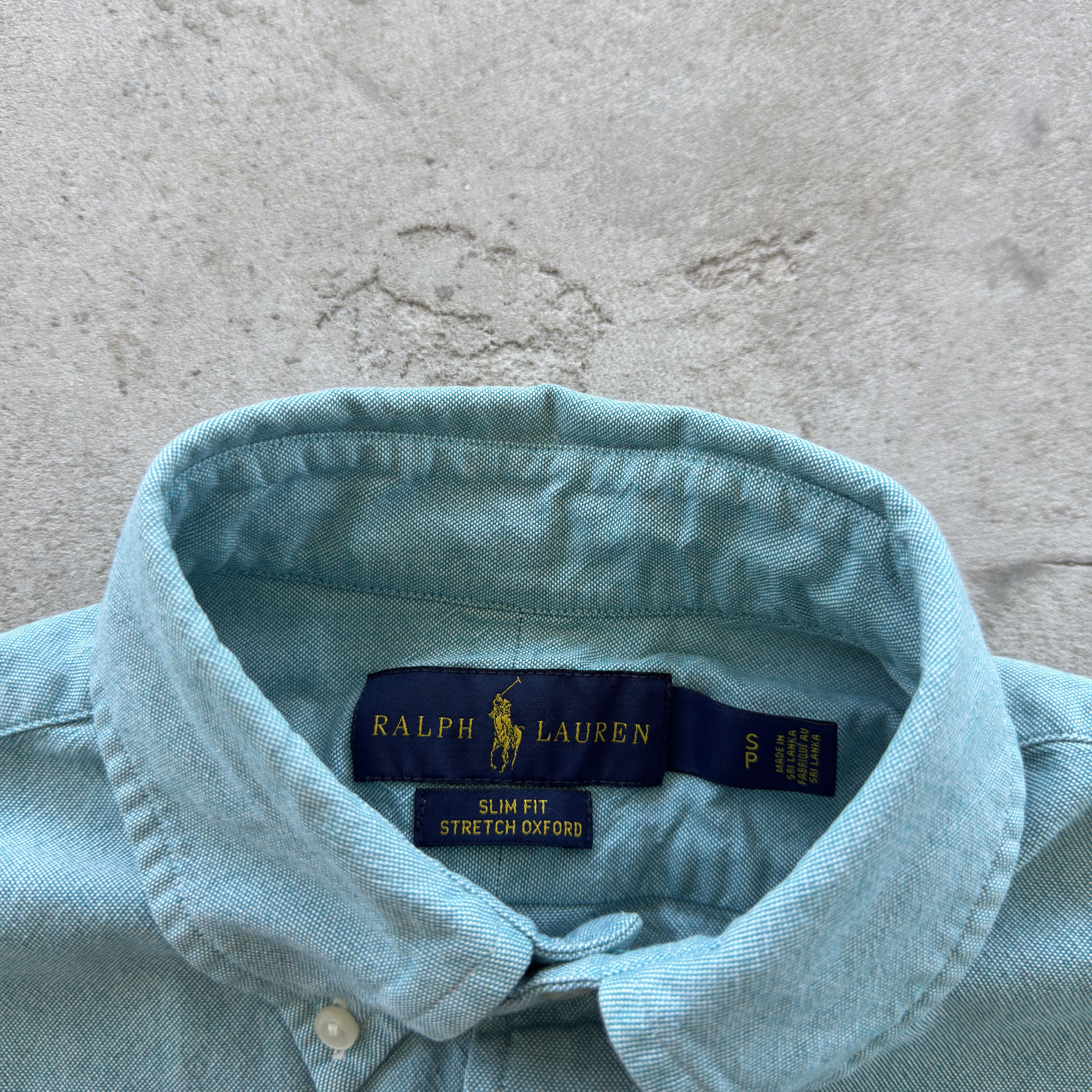 Polo Ralph Lauren Ralph Lauren Teal Slim Fit Stretch Oxford Shirt Size S P Size US S / EU 44-46 / 1 - 5 Thumbnail