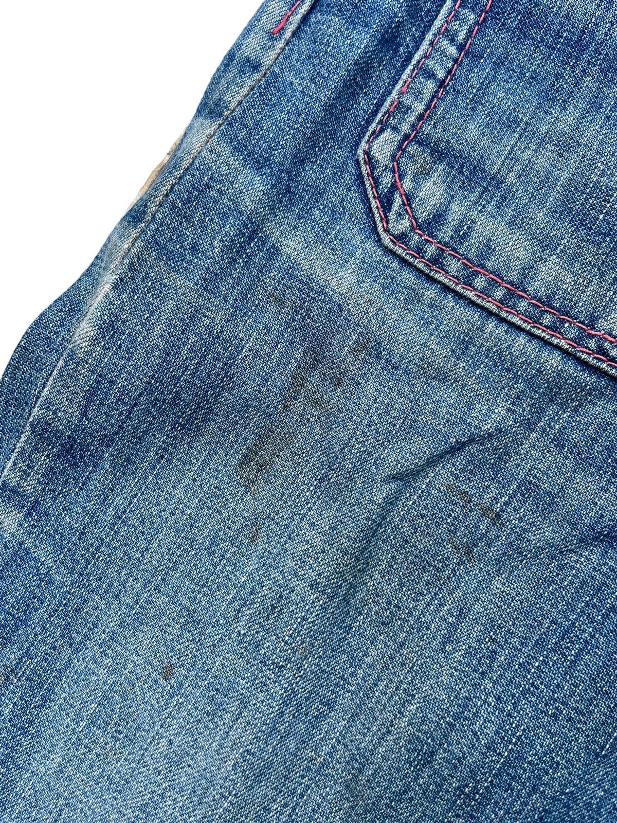 Japanese Brand Vintage Flare Jeans East Faded Denim Size 29" - 8 Thumbnail