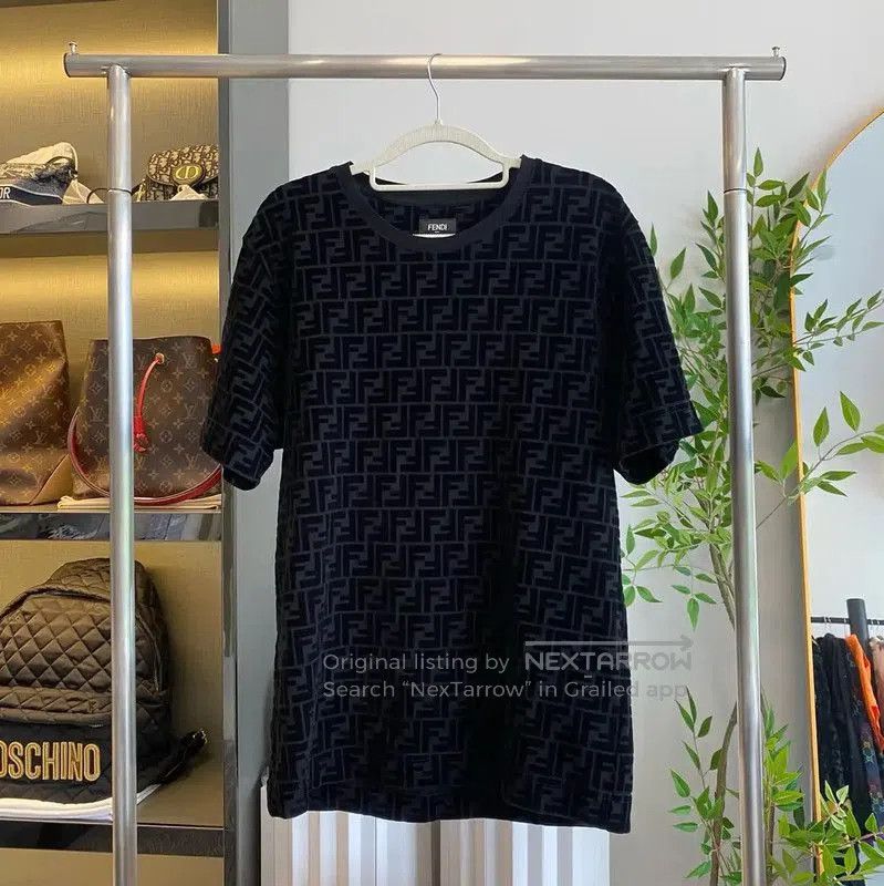 Fendi Fendi Black Cotton Short Sleeve T-Shirt . Size US XS / EU 42 / 0 - 1 Thumbnail