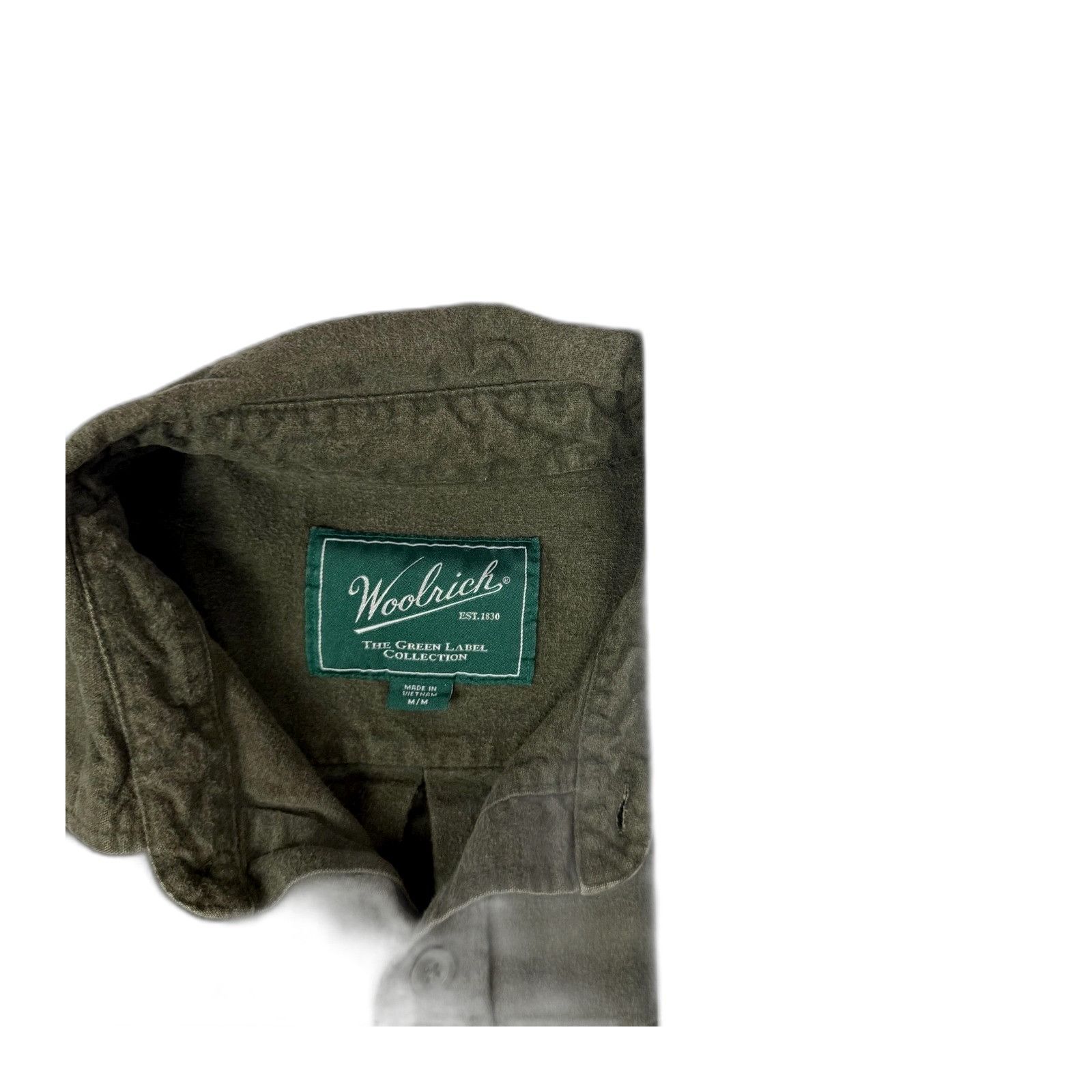 Woolrich Woolen Mills Woolrich Green Label Shirt Mens Medium Olive Button Up Workw Size US M / EU 48-50 / 2 - 2 Thumbnail