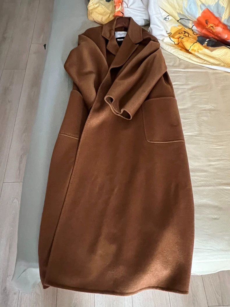 Max Mara Max Mara Caramel Labbor Cashmere Handstitched Large Size 3XL / US 20-22 - 3 Thumbnail