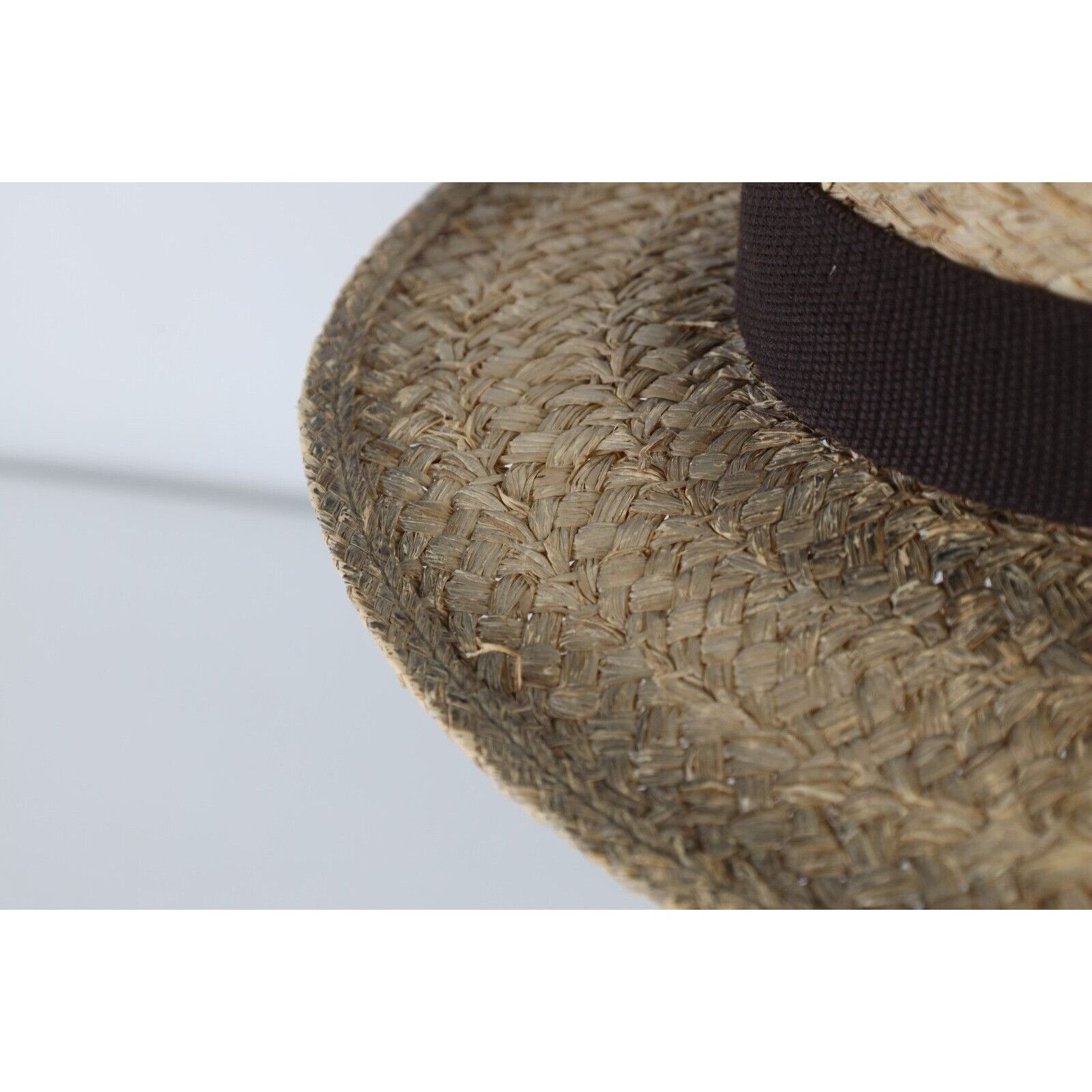 Vintage Vintage Peter Grimm True Character Natural Straw Golfing Hat Size ONE SIZE - 4 Thumbnail