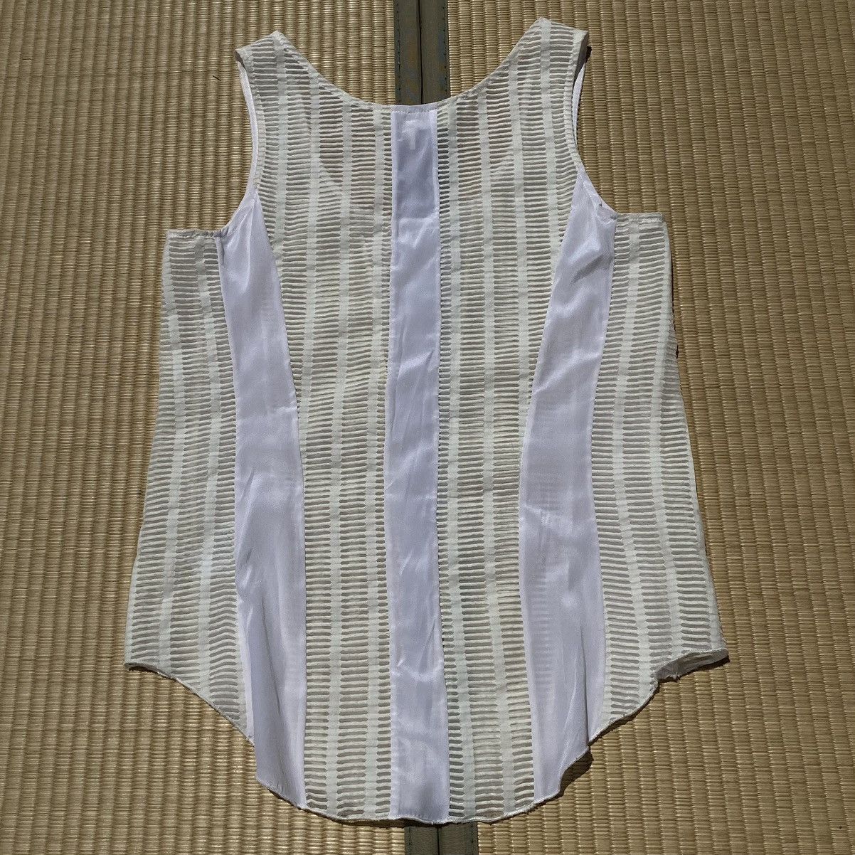 Japanese Brand × Kapital × Rag & Bone Rag & Bone Lace Ivory Silk Panel Tank Top Made in USA Size XS / US 0-2 / IT 36-38 - 9 Thumbnail