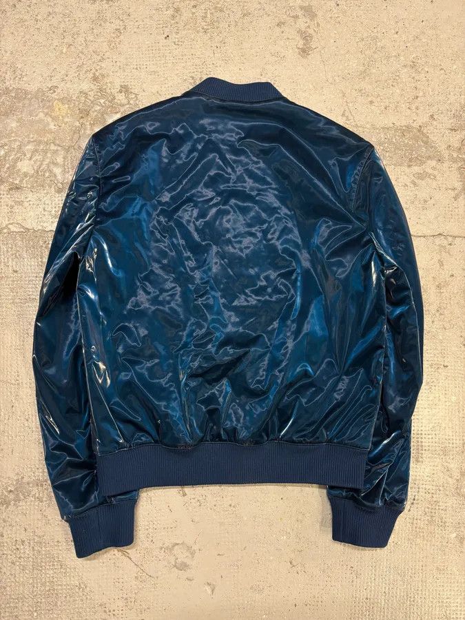 Hermes Hermès Metallic Blue Nylon Bomber Jacket Size US M / EU 48-50 / 2 - 6 Thumbnail