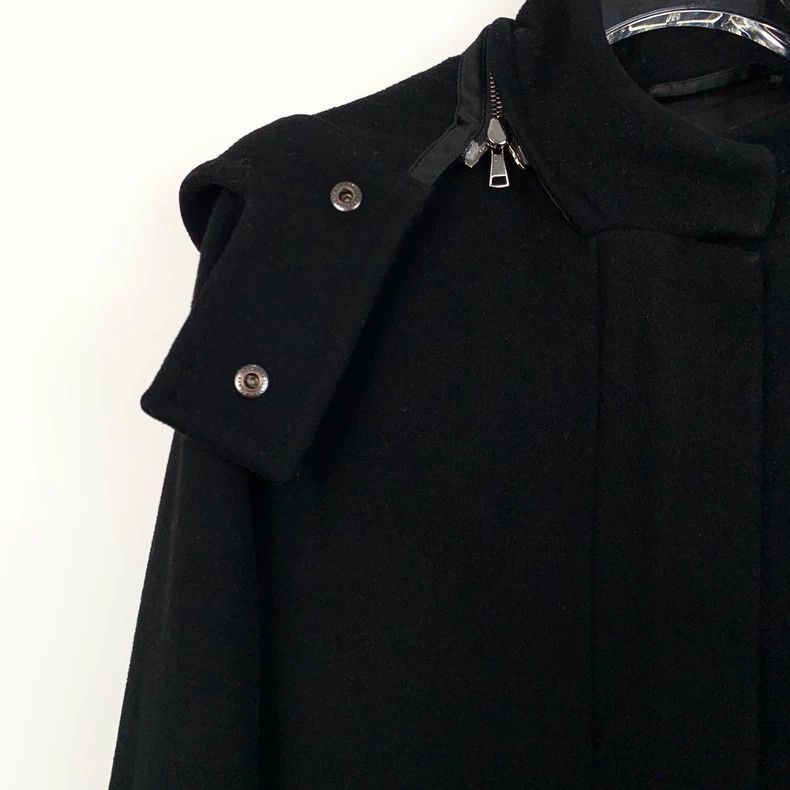 Max Mara Max Mara Black sheep wool hooded coat Size XS / US 0-2 / IT 36-38 - 3 Thumbnail