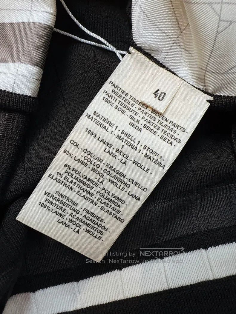 Hermes Hermes 25 Model Silk and Knitted Short Sleeve Top Size XS / US 0-2 / IT 36-38 - 5 Thumbnail