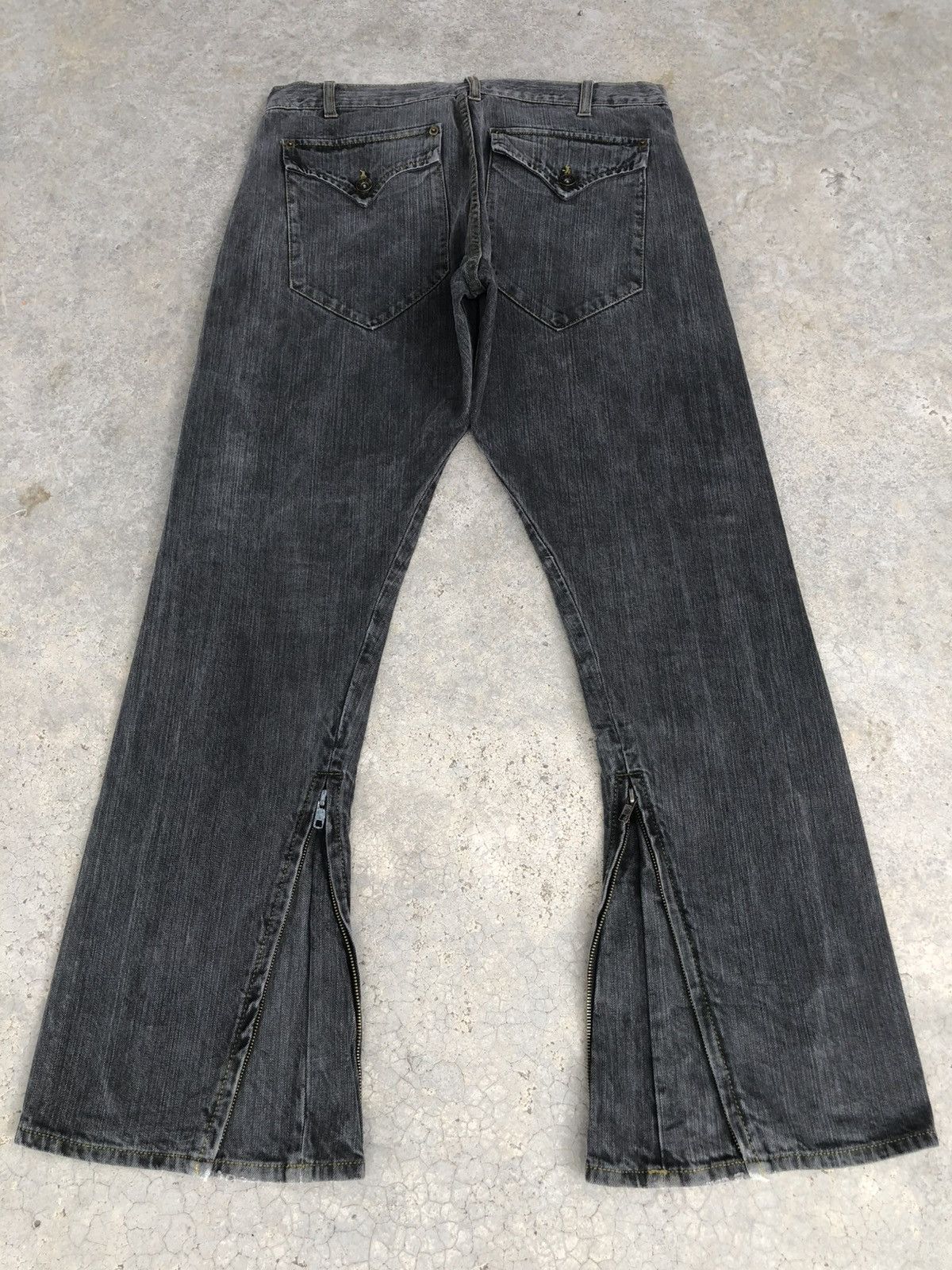 If Six Was Nine Japanese One After Flared Jeans Distressed Jeans Size US 33 - 1 Thumbnail