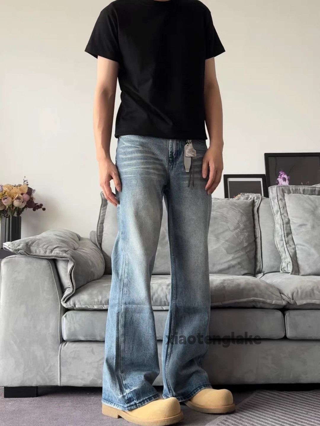 Jean × Vintage washed faded cleanfit yuppie y2k bootcut flared jeans Size US 30 / EU 46 - 8 Thumbnail