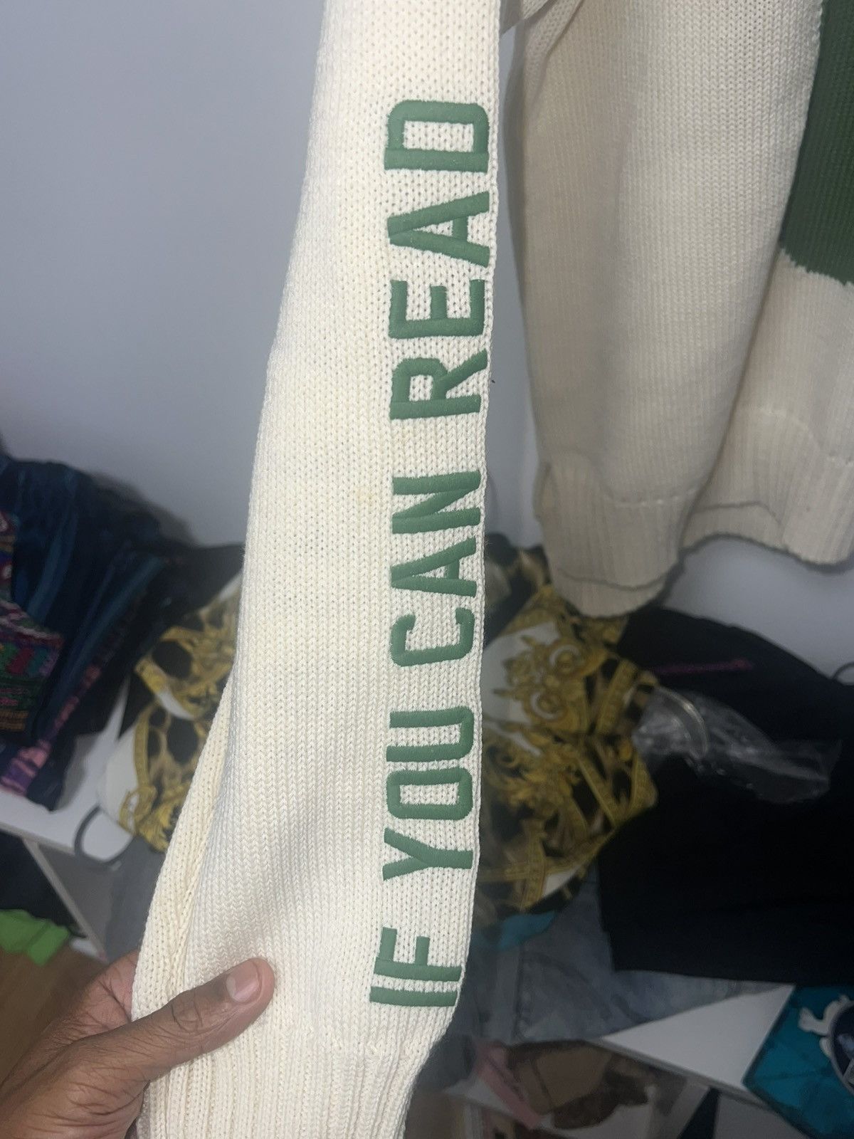 Dior × Travis Scott Dior x Cactus Jack oversized sweater “Ecru” Size US M / EU 48-50 / 2 - 3 Thumbnail