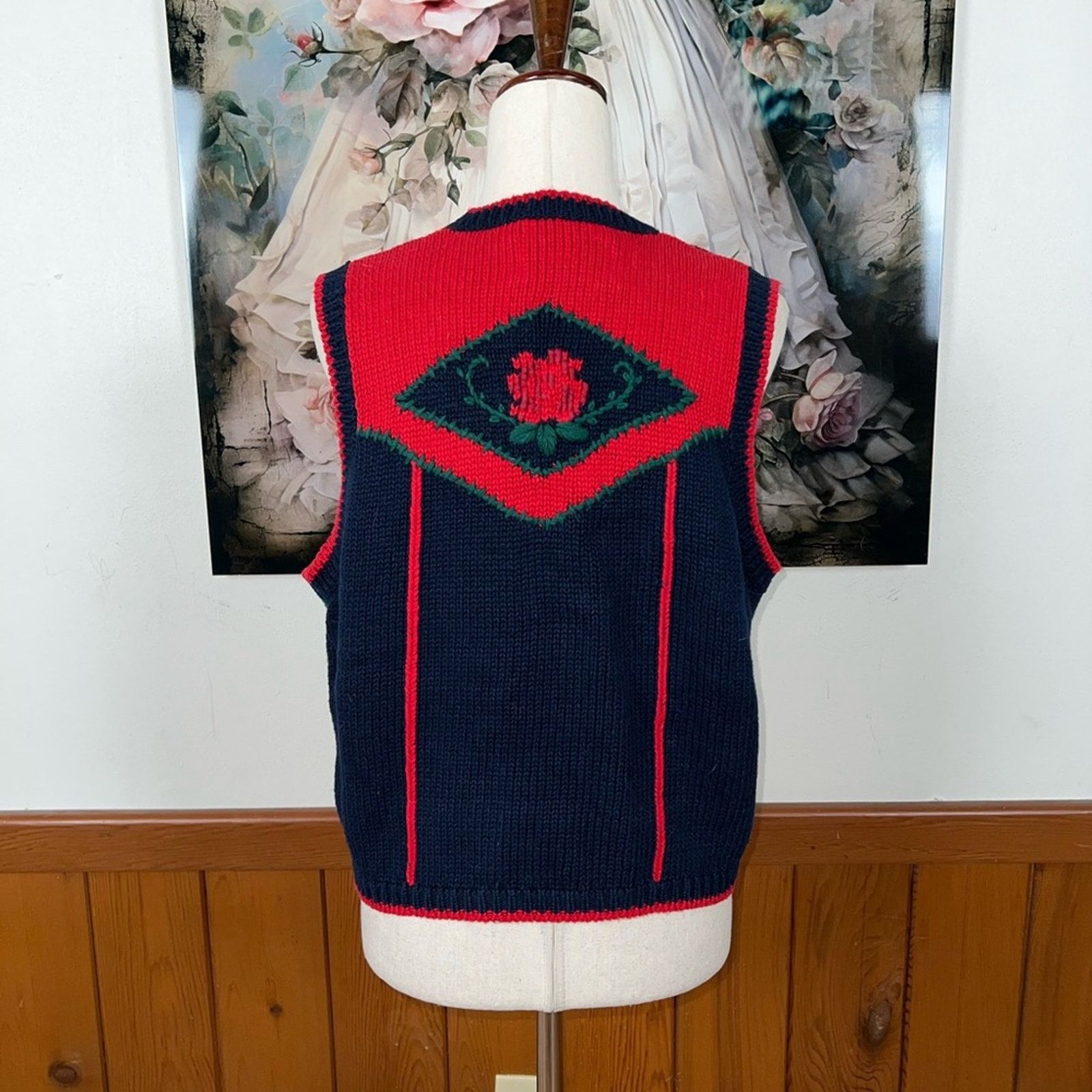 Other Vintage 1980s/90s Christopher & Banks Sweater Vest! Size L / US 10 / IT 46 - 5 Thumbnail