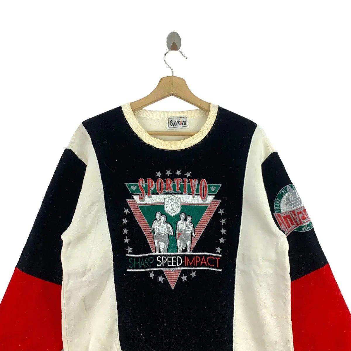 Vintage SPORTIVO Sharp Speed Impact Marathon Runner Print Size US M / EU 48-50 / 2 - 3 Thumbnail