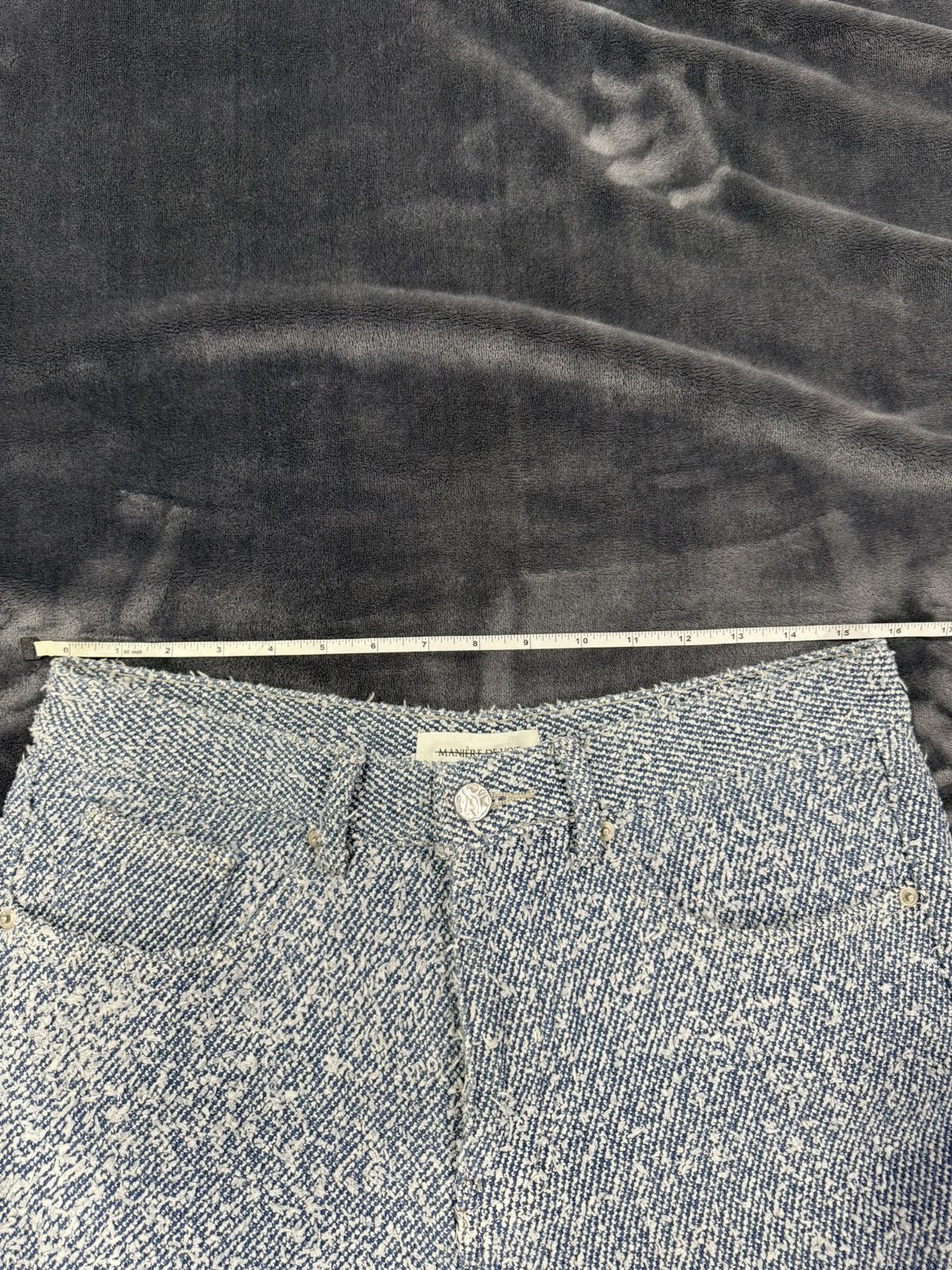 Maniere De Vior Boucle Pleated Jeans Size US 30 / EU 46 - 9 Thumbnail