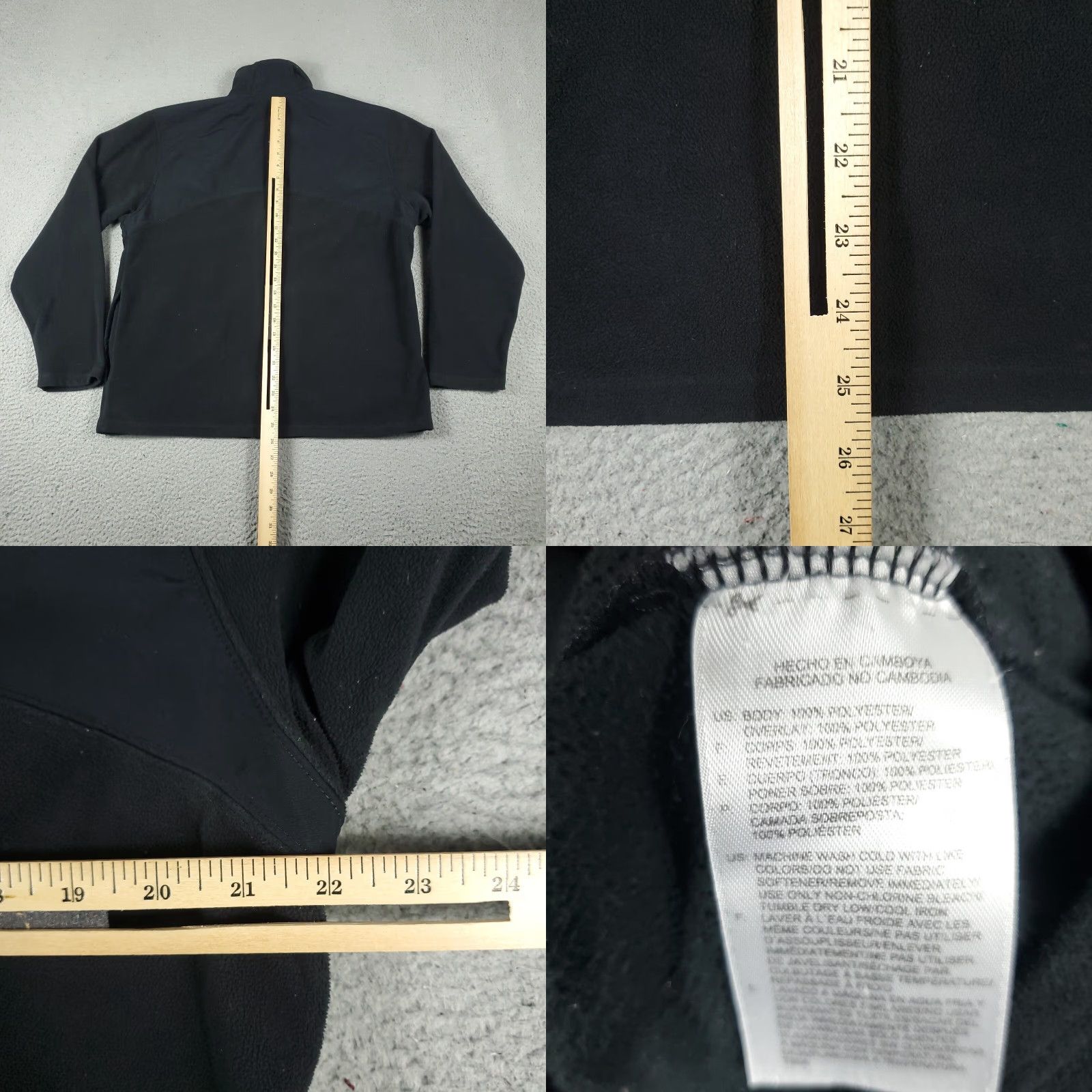 Reebok Reebok Jacket Mens M Black Fleece Lined Full Zip Windbreaker Size US M / EU 48-50 / 2 - 8 Thumbnail