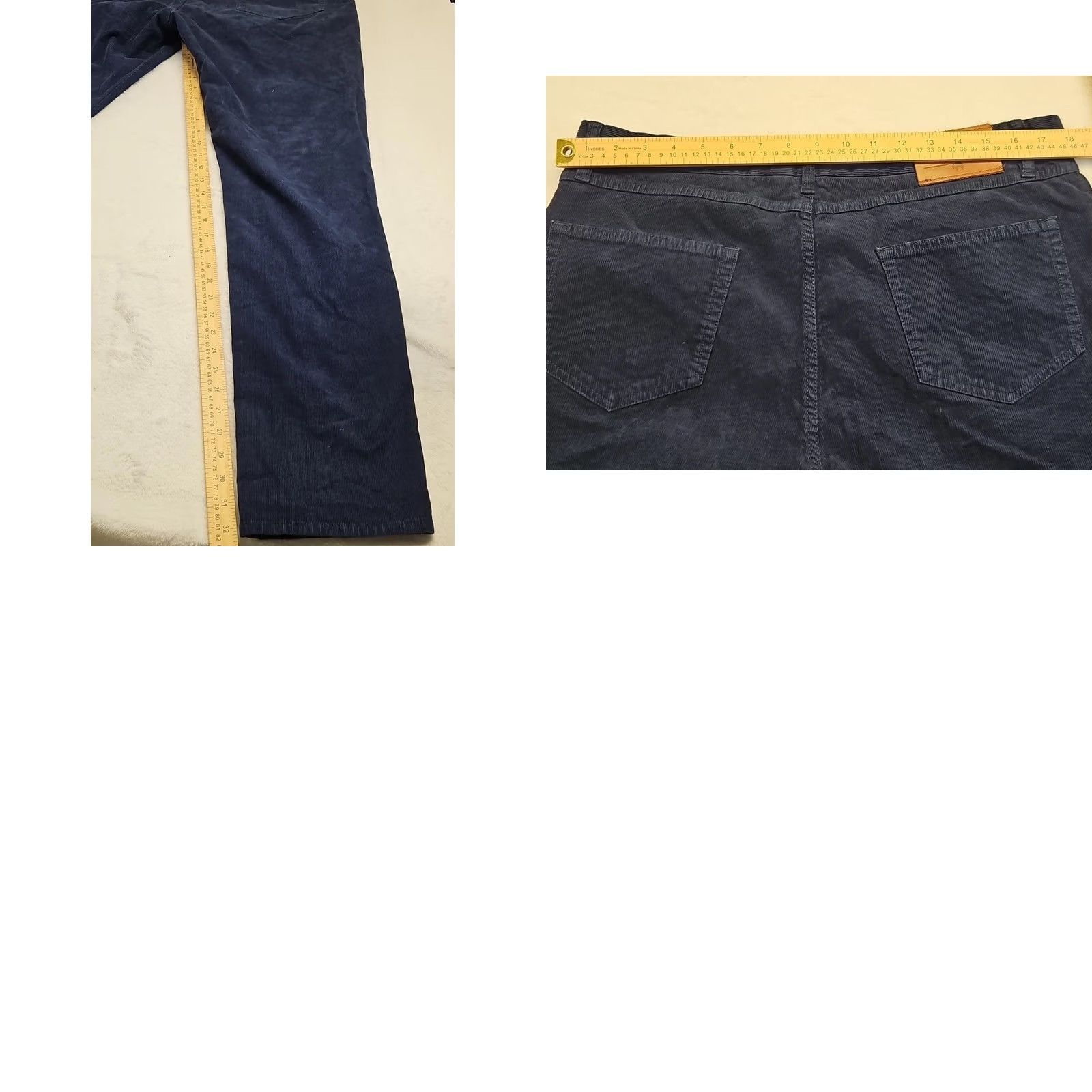 Brooks Brothers Brooks Brothers Corduroy Jeans Slim 36x32 Men Navy Blue 5-Pocket Stretch Solid Jeans Shirt Style 90s Preppy Mens Size US 36 / EU 52 - 8 Thumbnail