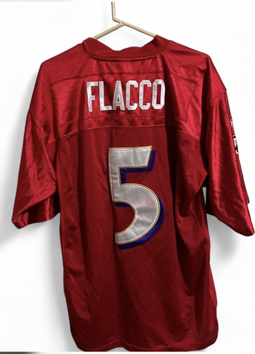 NFL Red Reebok Baltimore Ravens Joe Flacco Jersey Size XL Size US XL / EU 56 / 4 - 2 Thumbnail