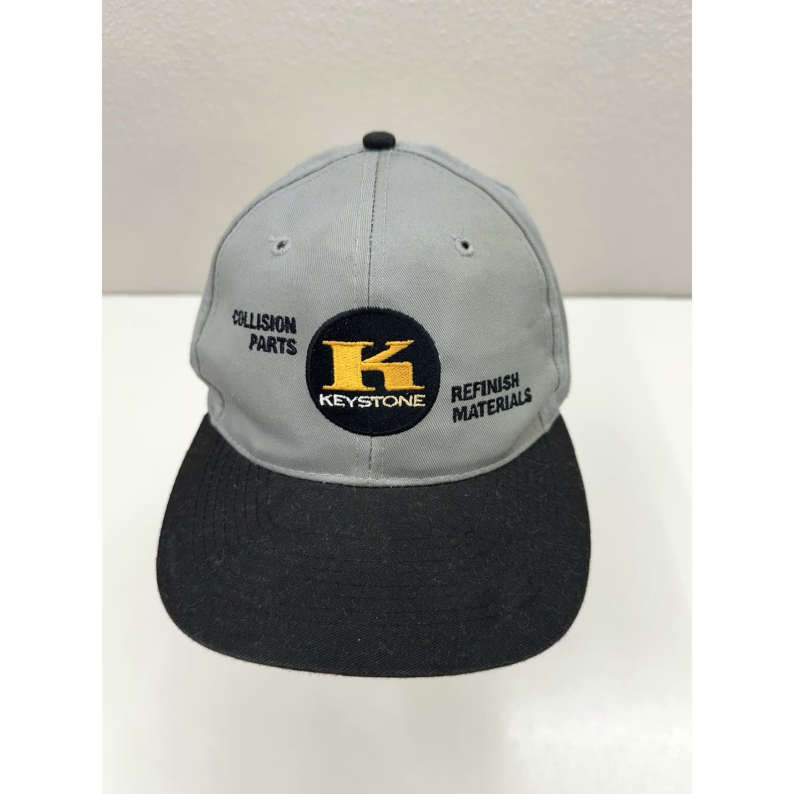 Vintage Otto Cap Snapback Baseball Hat Keystone Collision Parts Grey Logo Adjustable Hat Mens Casual Outdoor 1 Size Gray Size ONE SIZE - 2 Thumbnail