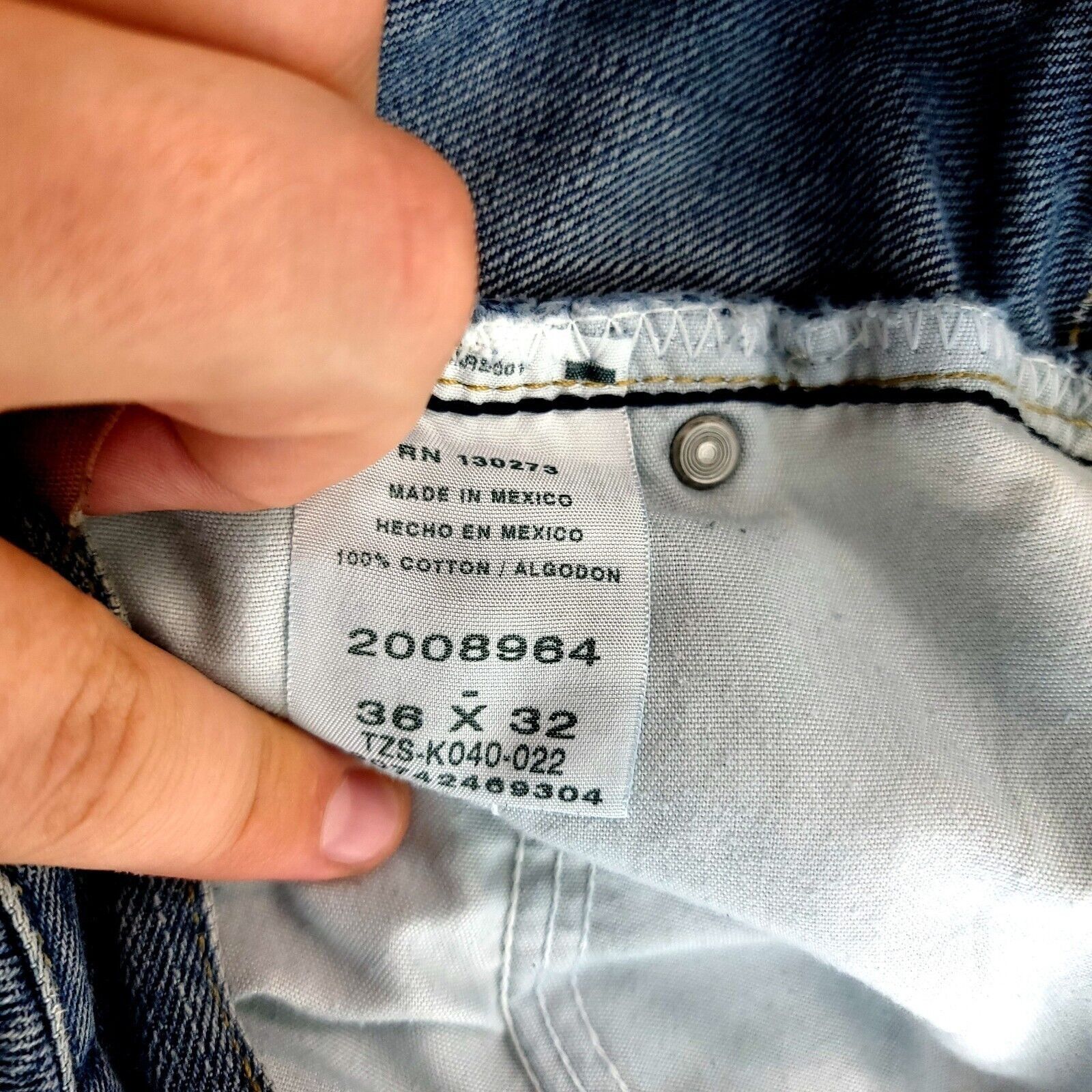 Lee Lee Regular Fit Blue Medium Wash Mid Rise Denim Jeans 36/32 Size US 36 / EU 52 - 8 Thumbnail