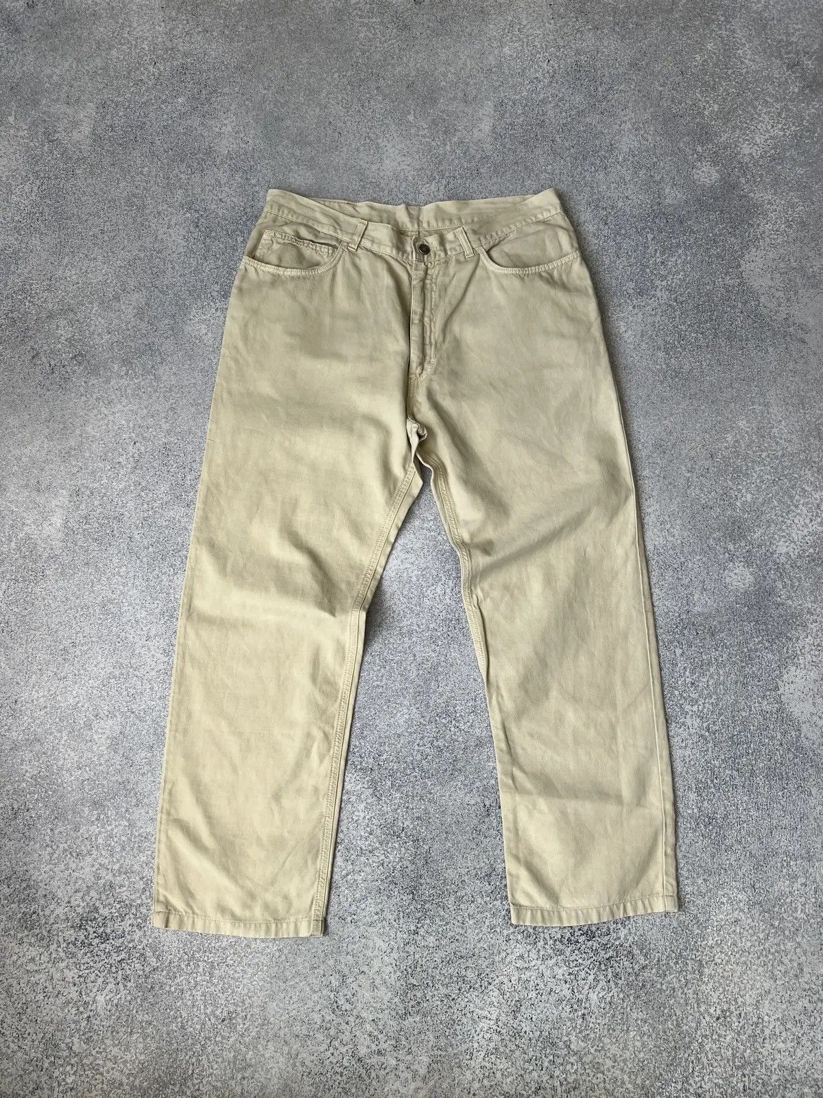Designer × Loro Piana × Vintage Vintage Men's Loro Piana Cotton Chino Pants Beige Size US 32 / EU 48 - 3 Thumbnail