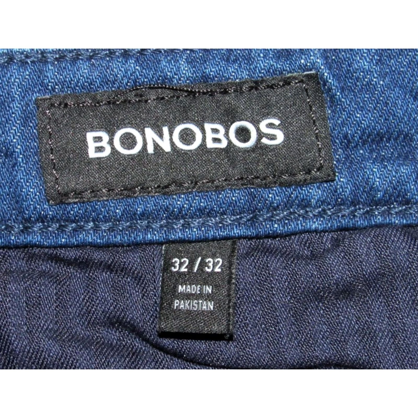 Bonobos BONOBOS Blue Hemp Cotton Blend Denim Jeans 32 x 32 Denim Jeans 32 x 32 Mens Boys? Size US 32 / EU 48 - 5 Thumbnail