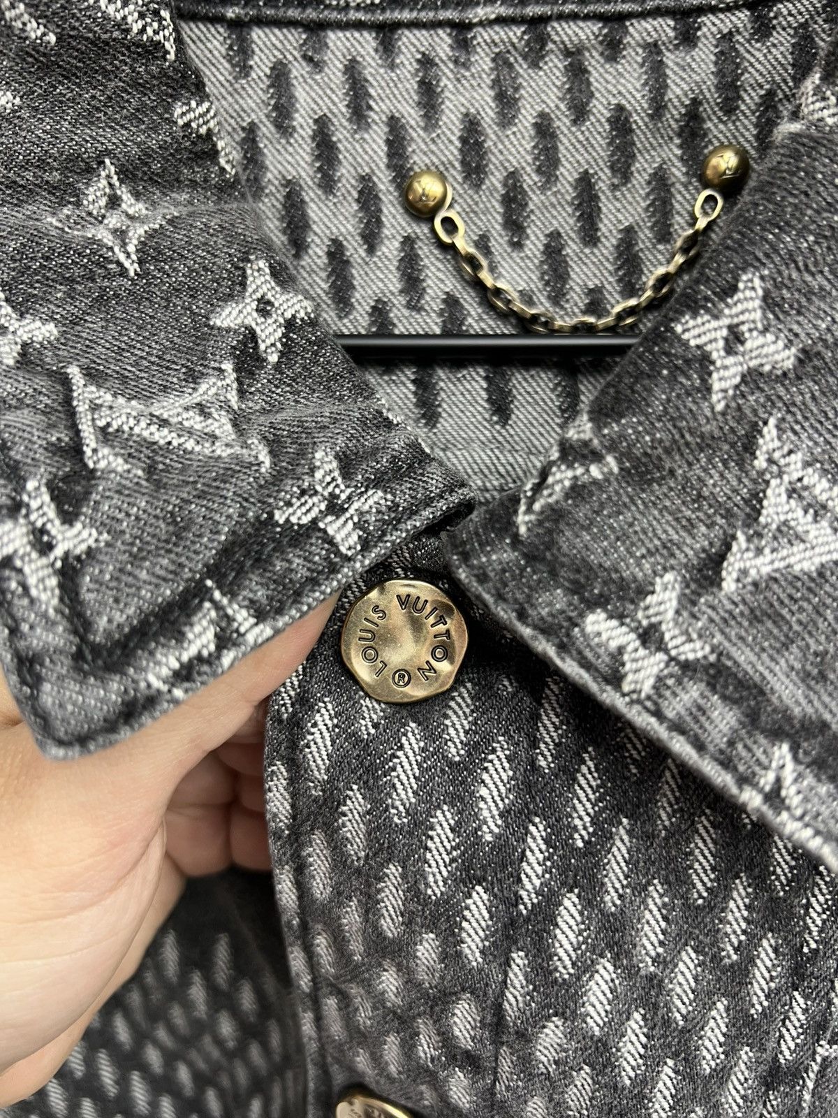 Louis Vuitton Louis Vuitton x Nigo Giant Damier Denim Jacket Size US M / EU 48-50 / 2 - 8 Thumbnail