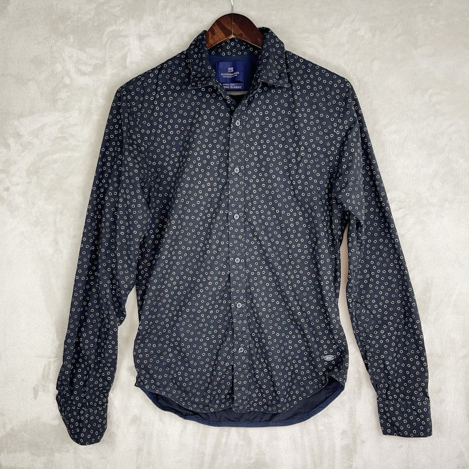 Scotch & Soda Scotch & Soda Original Classic Dotted Shirt Amsterdam Size US S / EU 44-46 / 1 - 2 Thumbnail